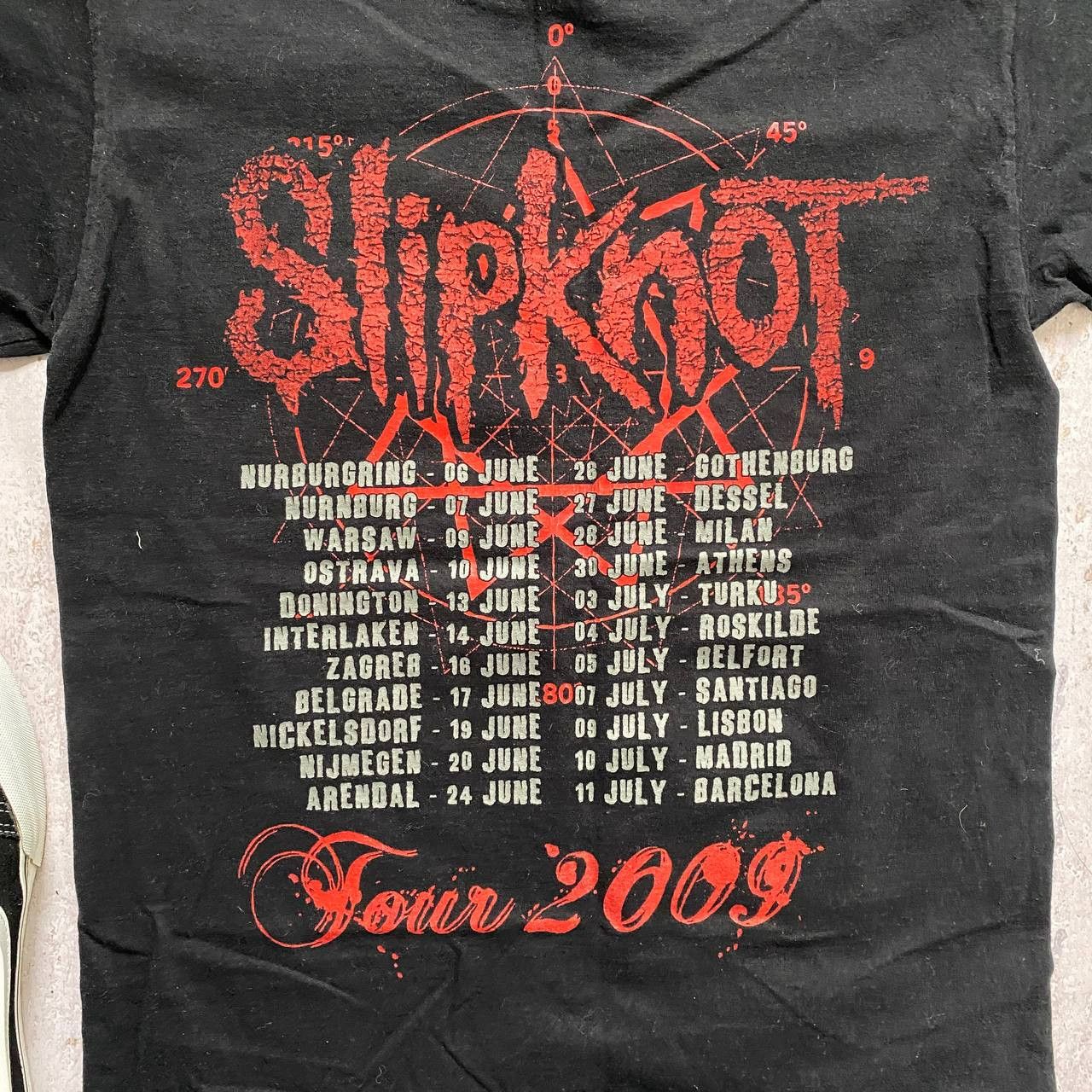 Band Tees VINTAGE 2009 Y2K SLIPKNOT TOUR RARE T SHIRT 42 Size US S / EU 44-46 / 1 - 4 Thumbnail