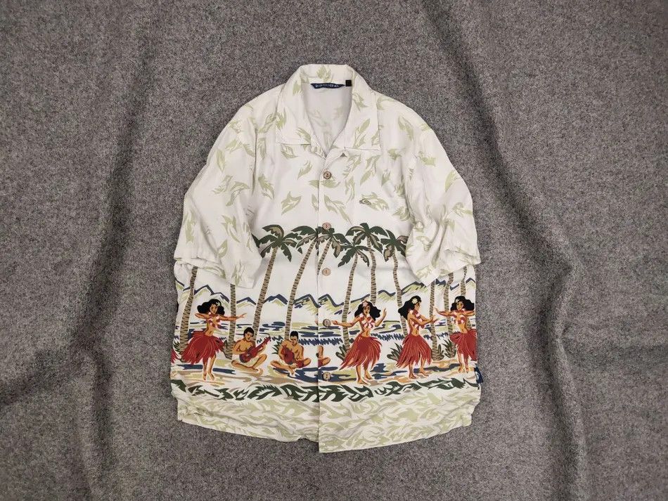 Quiksilver Vintage Quiksilver hawaiian Art Light Cotton Blend Shirt Size US M / EU 48-50 / 2 - 1 Thumbnail