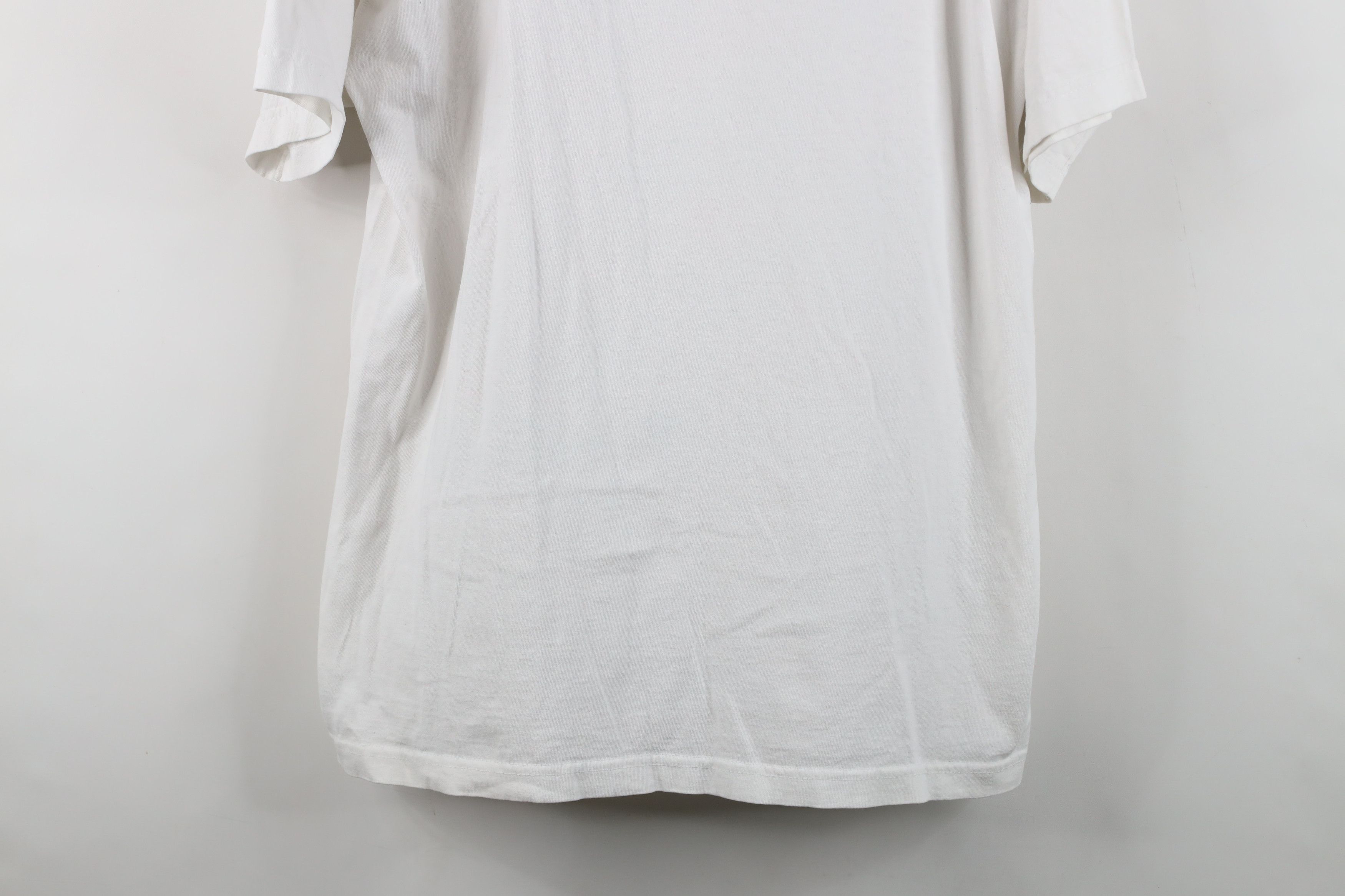 Vintage Vintage 90s Perry Ellis Flag Baggy Fit T-Shirt White Cotton Size US L / EU 52-54 / 3 - 3 Thumbnail