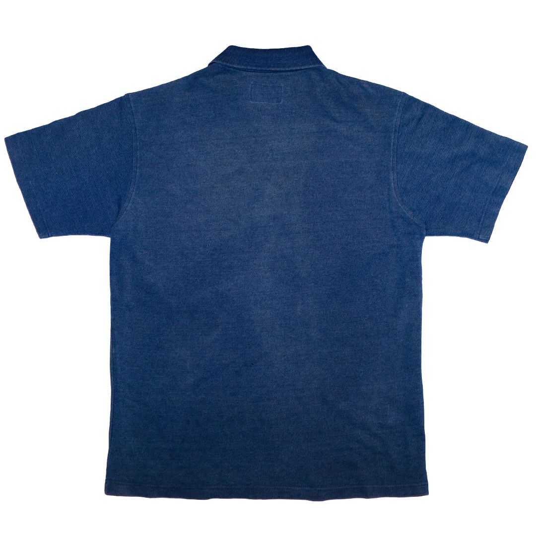 Armani Armarni - Logo Crest Vintage Polo (Thick Fabric) - Blue - L Size US L / EU 52-54 / 3 - 2 Thumbnail
