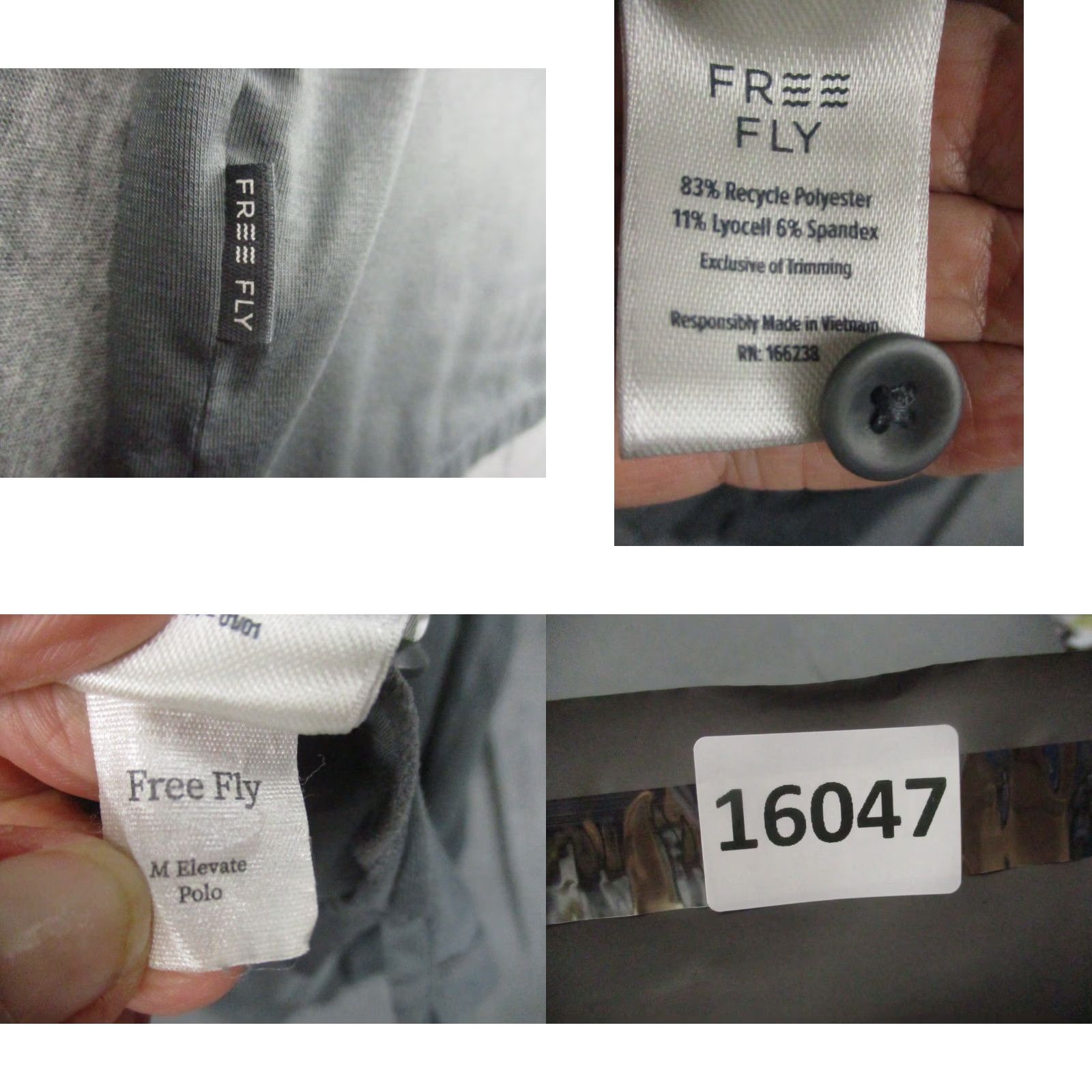 Vintage Free Fly Mens Polo Shirt 2XL Gray Soft Bamboo Short Sleeve Shirt Size US XXL / EU 58 / 5 - 8 Thumbnail