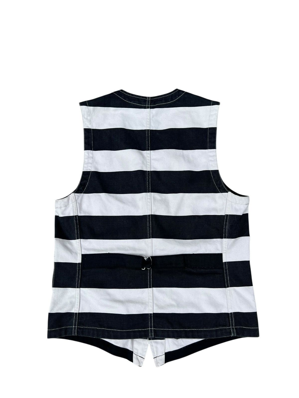Vanson Leathers Vanson Cottons Jailer Border Striped Cotton Canvas Vest Size US S / EU 44-46 / 1 - 14 Thumbnail