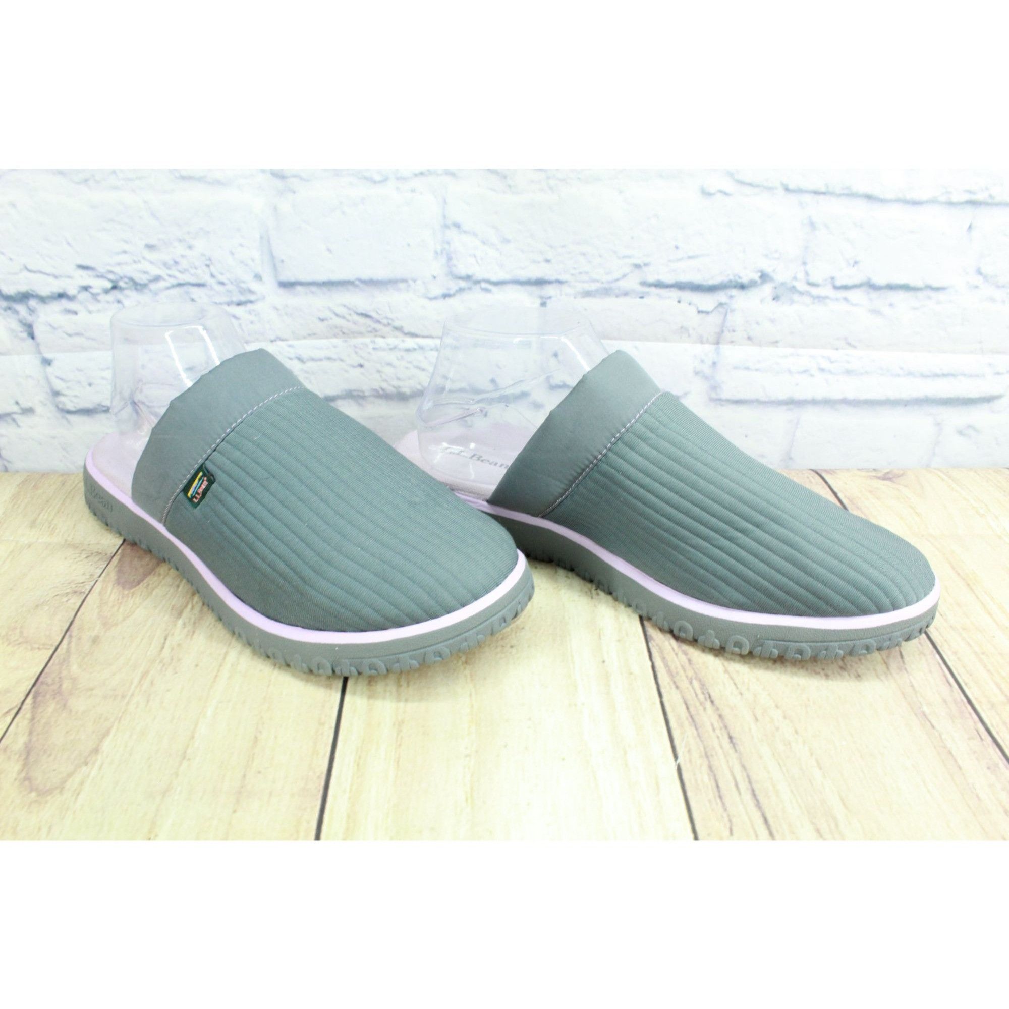 L.L. Bean LL Bean Airlight Gray Nylon Indoor Slippers Women's Size 10 Size US 10 / IT 40 - 3 Thumbnail