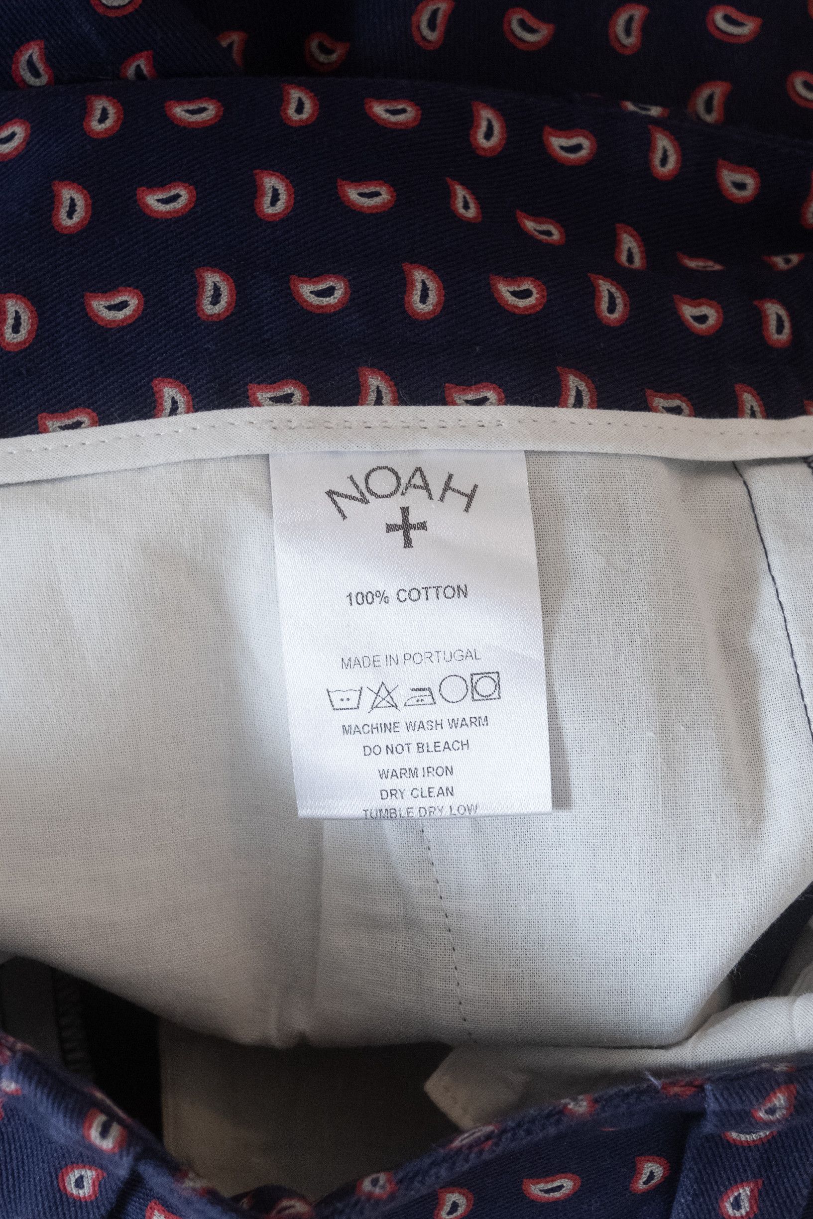 Noah Paisley Pattern Cotton Trousers Size US 30 / EU 46 - 4 Thumbnail
