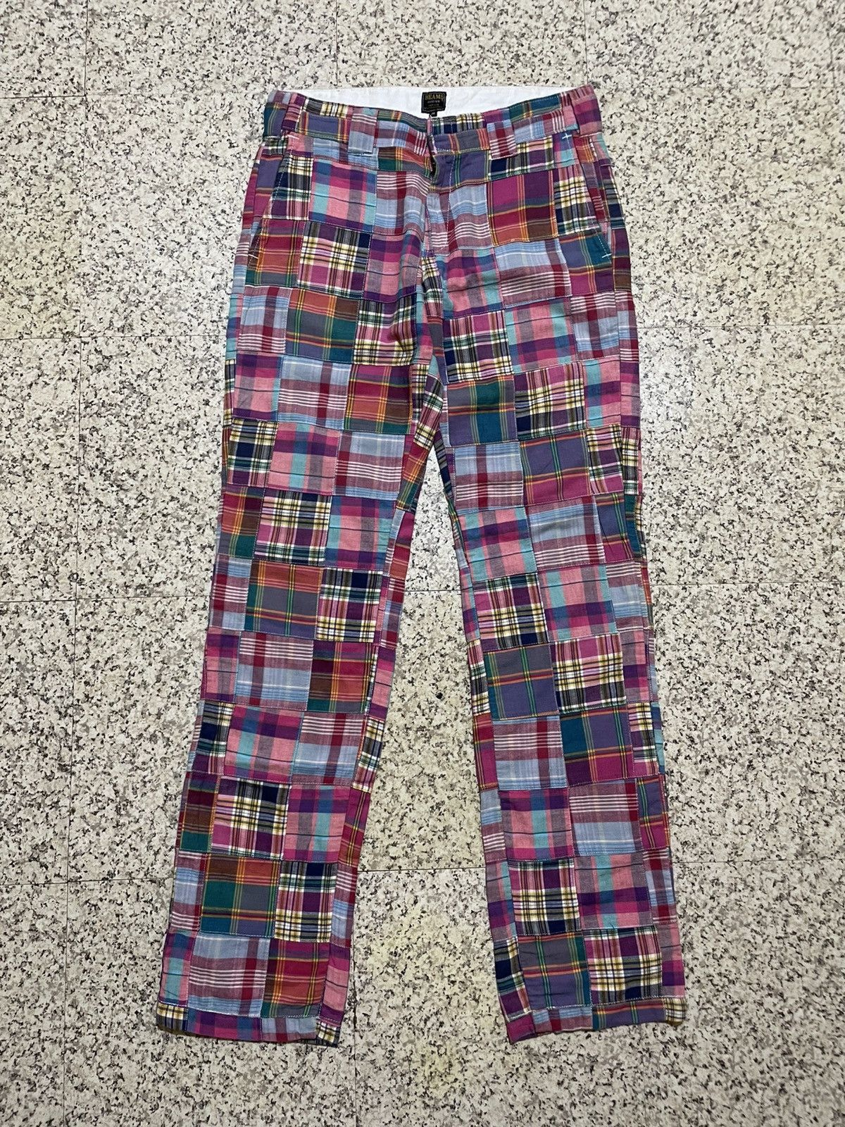Beams Plus RARE BEAMS x Dickies Patchwork Madras Plaid Trousers Size US 30 / EU 46 - 1 Thumbnail