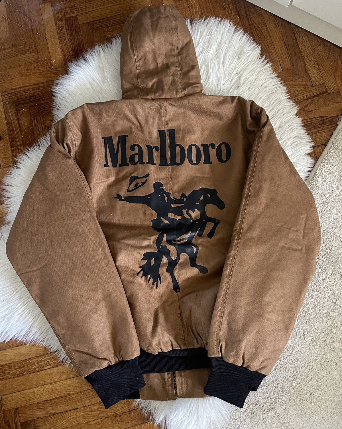 Marlboro CUSTOM Carhartt x Marlboro Rework Duck Canvas Active Jacket Size US M / EU 48-50 / 2 - 2 Thumbnail