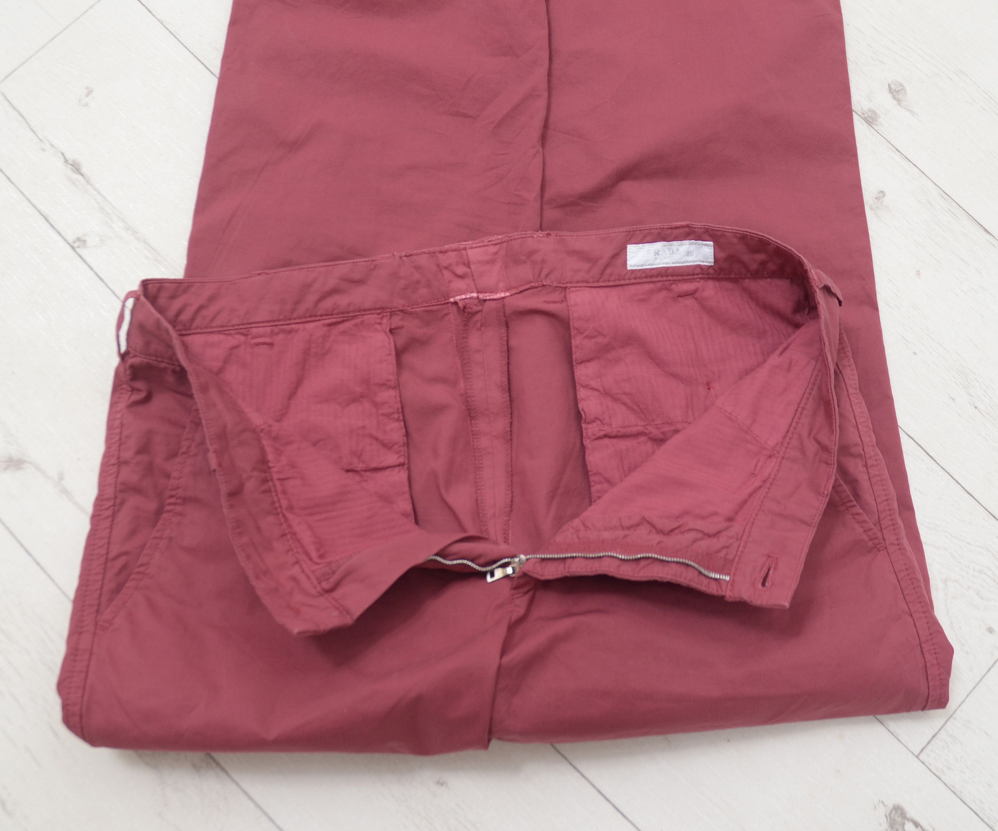 Prada Luxury Prada Linea Bordeaux Pants Chino sz 46 classic casual Size US 30 / EU 46 - 7 Thumbnail