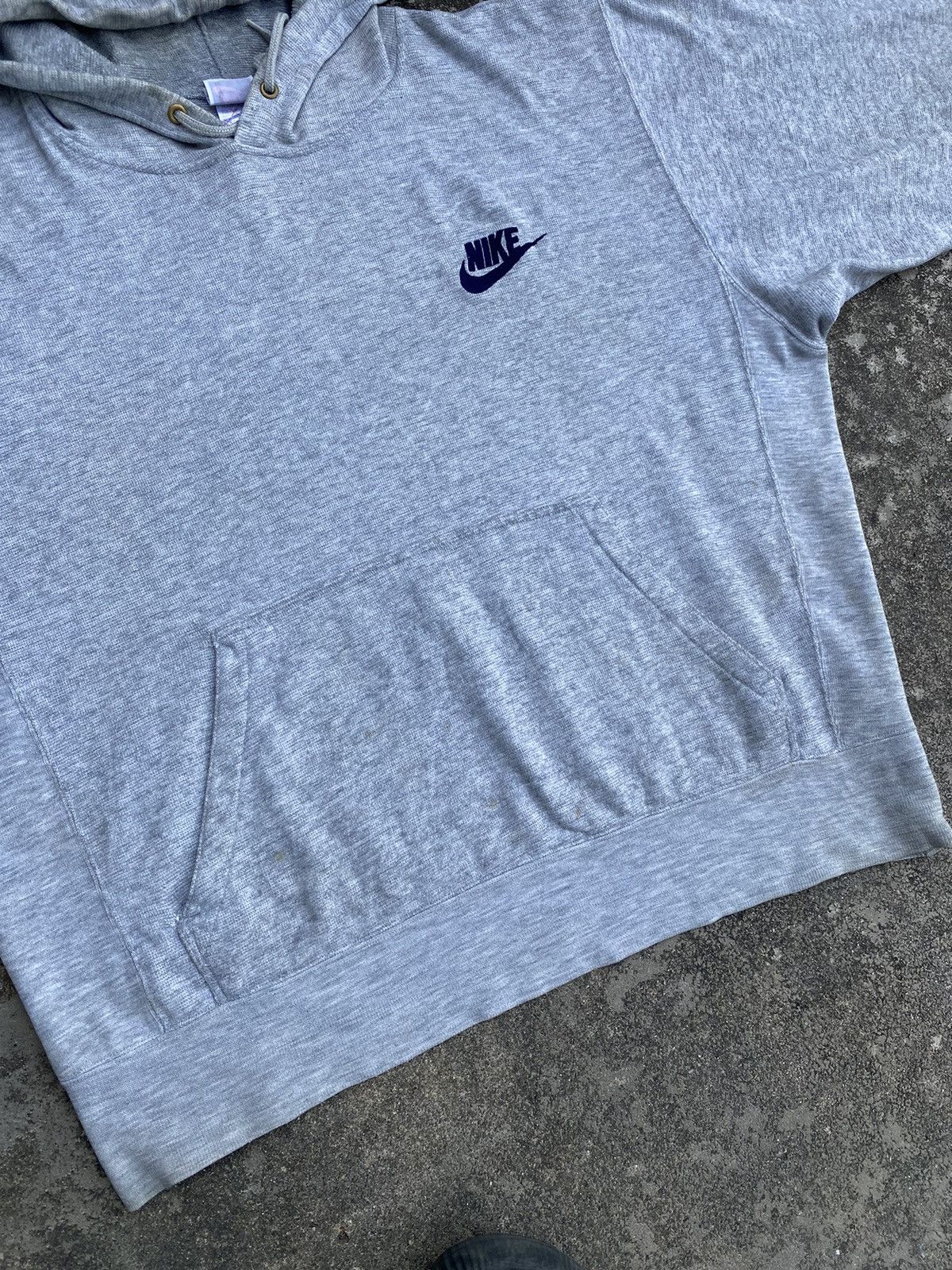Nike × Vintage Vintage 90s Nike Hoodie Embroidery Logo Size US L / EU 52-54 / 3 - 3 Thumbnail