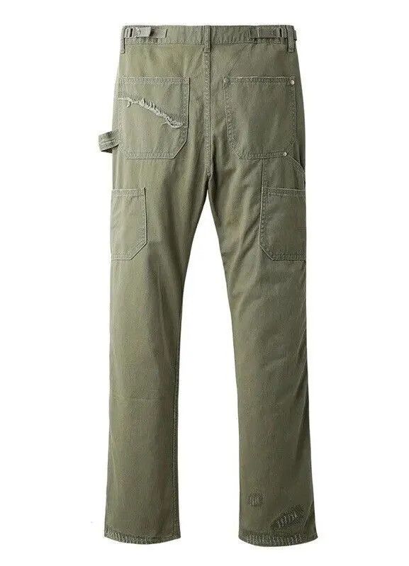 Japanese Brand High Street Cargo Pant Frayed Straight Jean Size US 30 / EU 46 - 4 Thumbnail