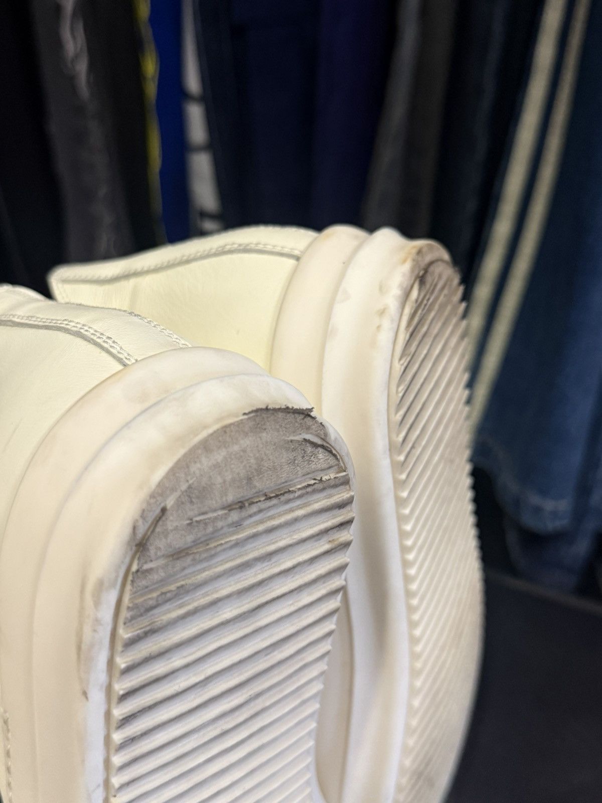 Rick Owens Rick owen all white ramones Size US 8 / EU 41 - 8 Thumbnail