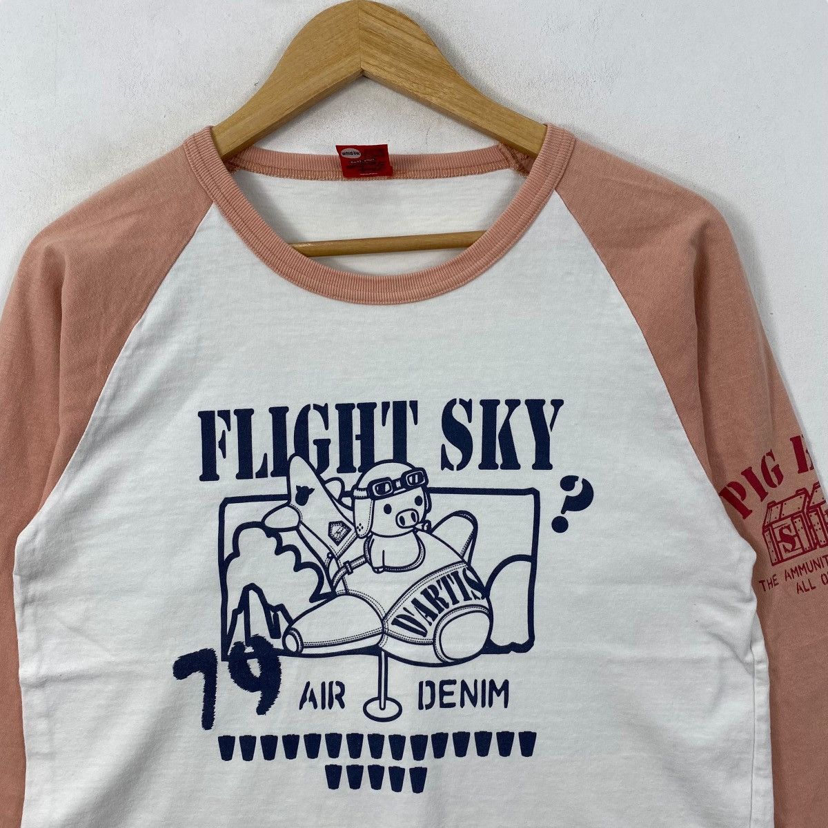 Studio D'Artisan Vintage STUDIO D'ARTISAN Flight Sky Air Denim Tee Shirt Size US M / EU 48-50 / 2 - 2 Thumbnail