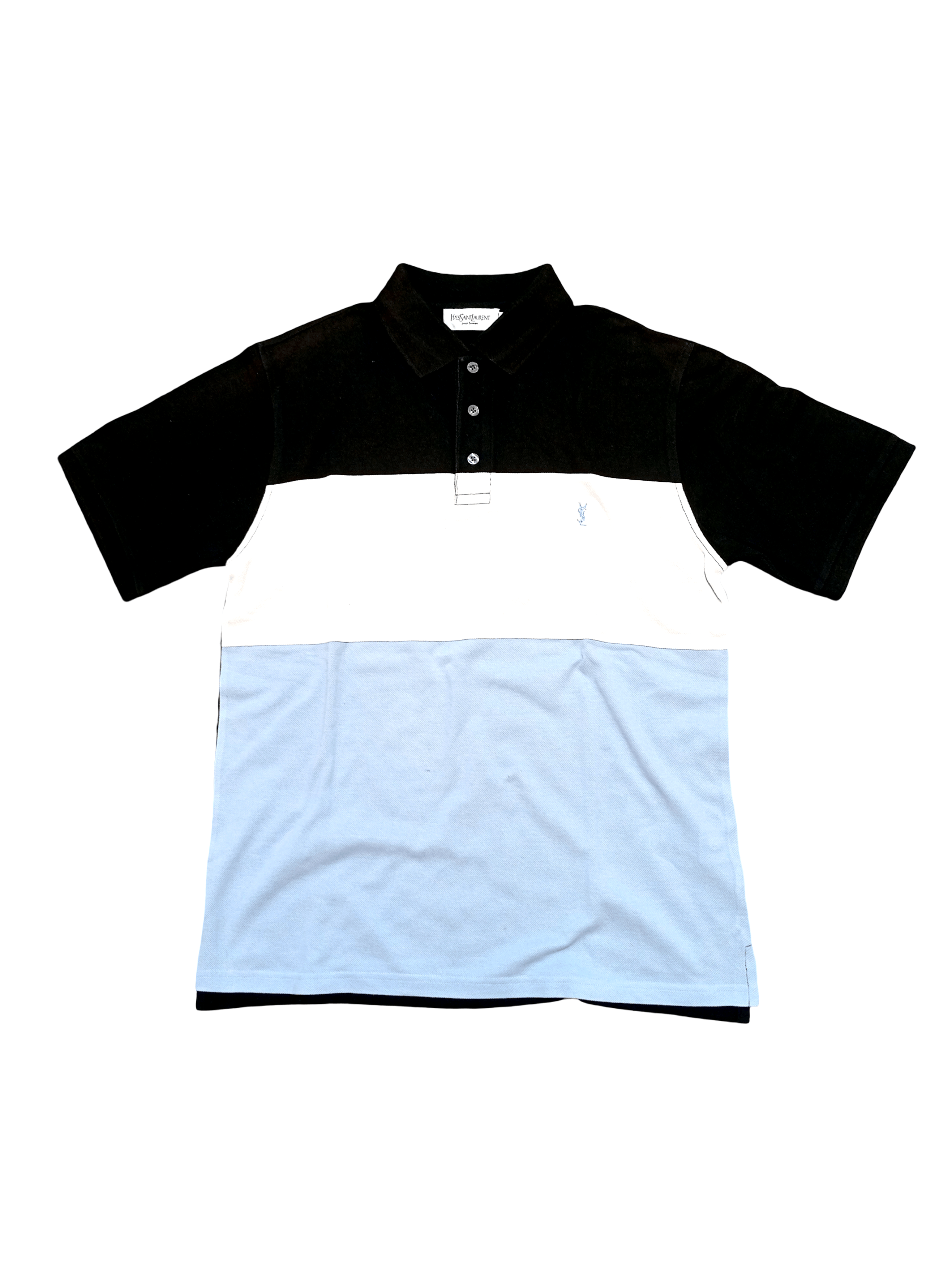 Yves Saint Laurent Yves Saint Laurent YSL Vintage Polo T-Shirt Tee 90s Size US M / EU 48-50 / 2 - 2 Thumbnail