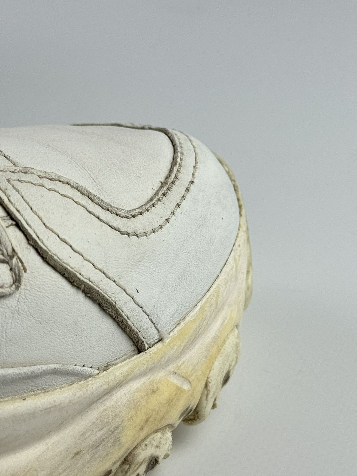 Valentino Valentino Garavani White Bounce Leather Sneakers Anant Garde Size US 7 / EU 40 - 15 Thumbnail