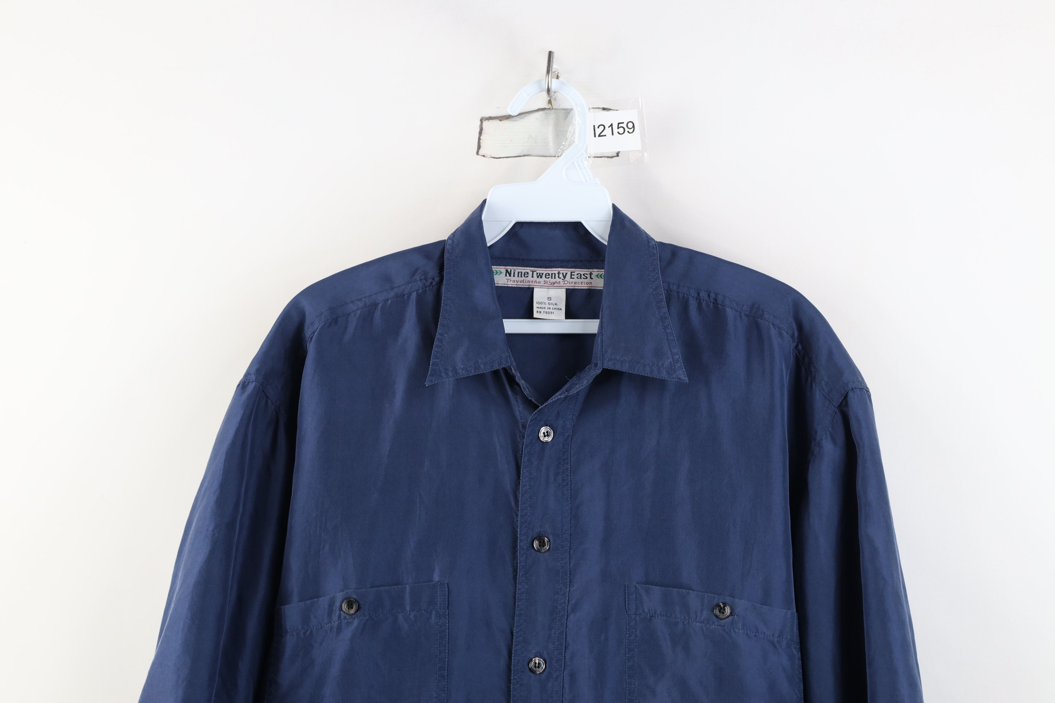 Vintage Vintage 90s Streetwear Silk Short Sleeve Button Shirt Blue Size US S / EU 44-46 / 1 - 2 Thumbnail