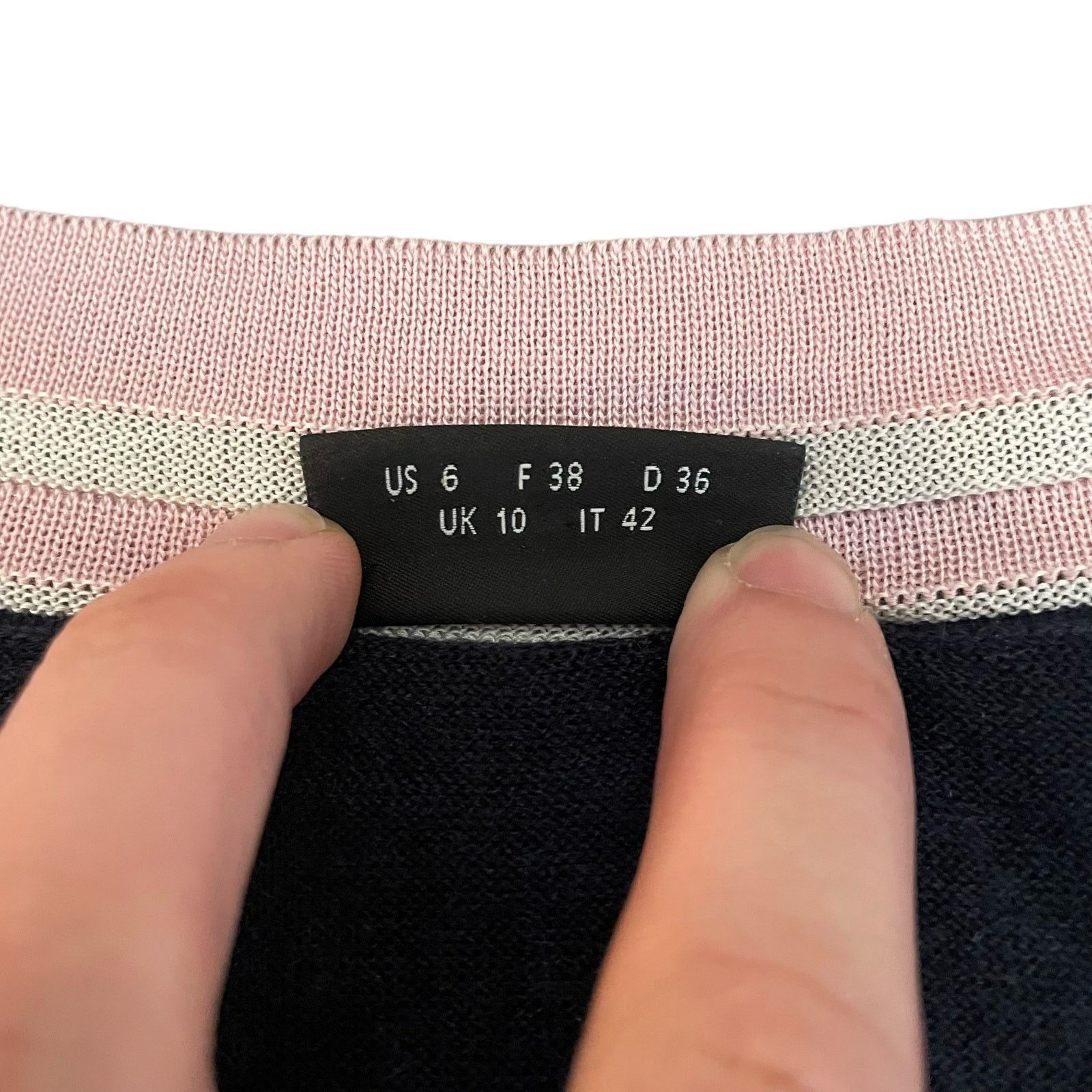 Akris AKRIS Cashmere Mulberry Silk Sweater Navy Blue - US Size 6 Size M / US 6-8 / IT 42-44 - 4 Thumbnail
