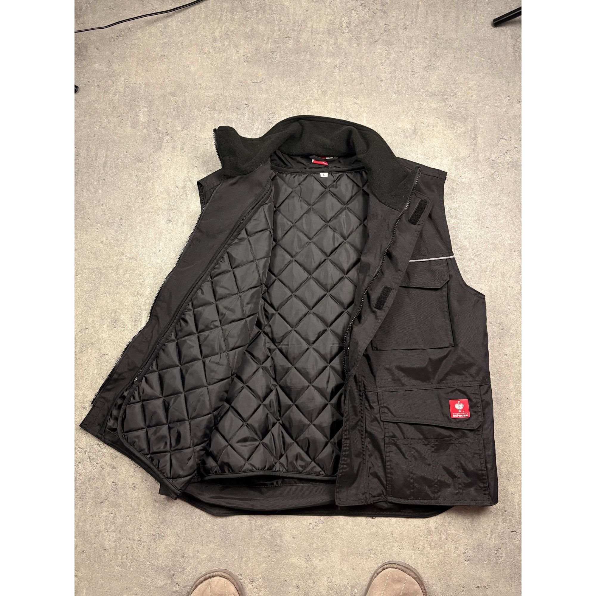 1620 Workwear Engelbert Strauss Black Large Utility Vest With Reflective T Size US L / EU 52-54 / 3 - 2 Thumbnail