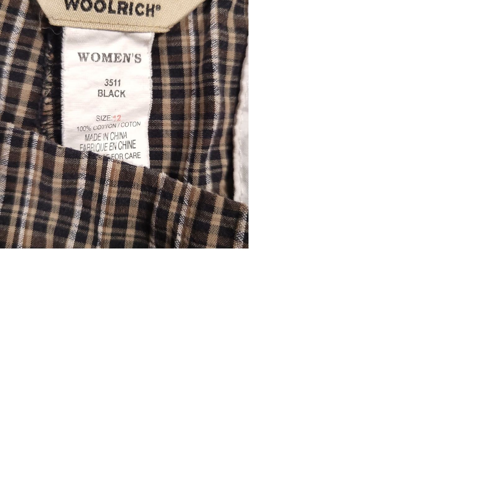 Vintage Woolrich Bermuda Shorts Flat Front Plaid Women's 12 Brown Golf Outdoor Size 34" / US 12 / IT 48 - 9 Thumbnail