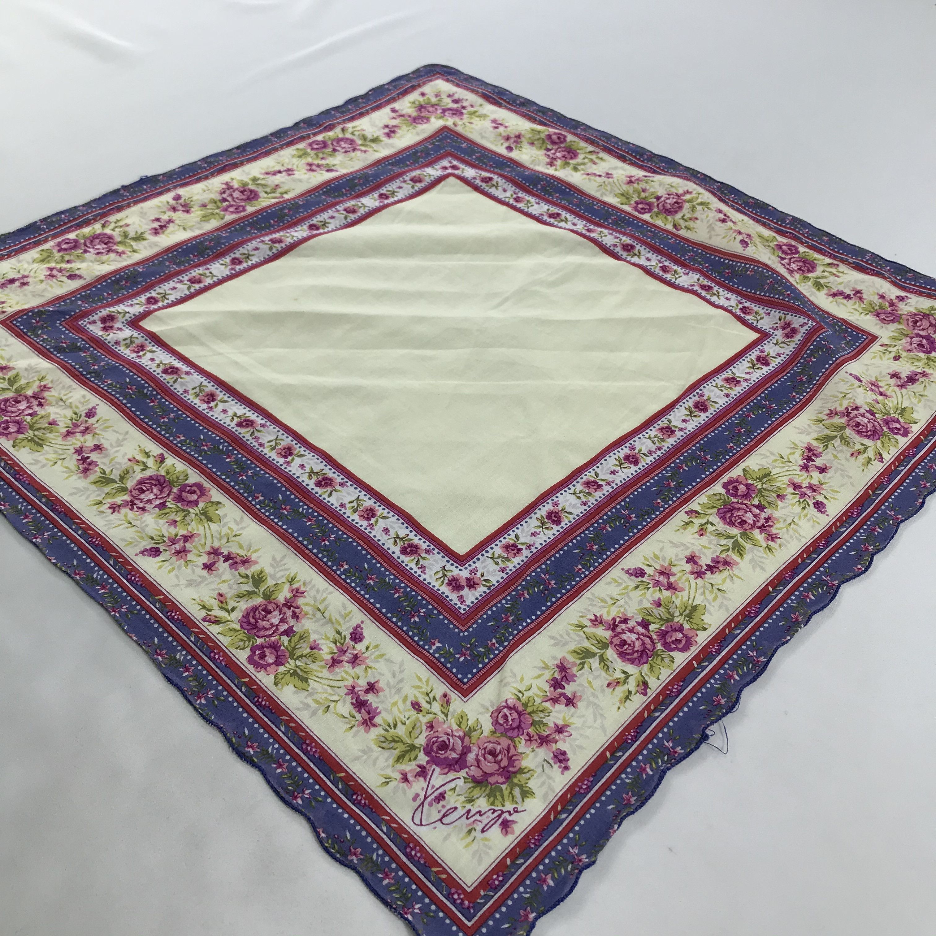 Kenzo × Vintage Kenzo Bandana / Handkerchief / Neckerchief - S1747 Size ONE SIZE - 2 Thumbnail