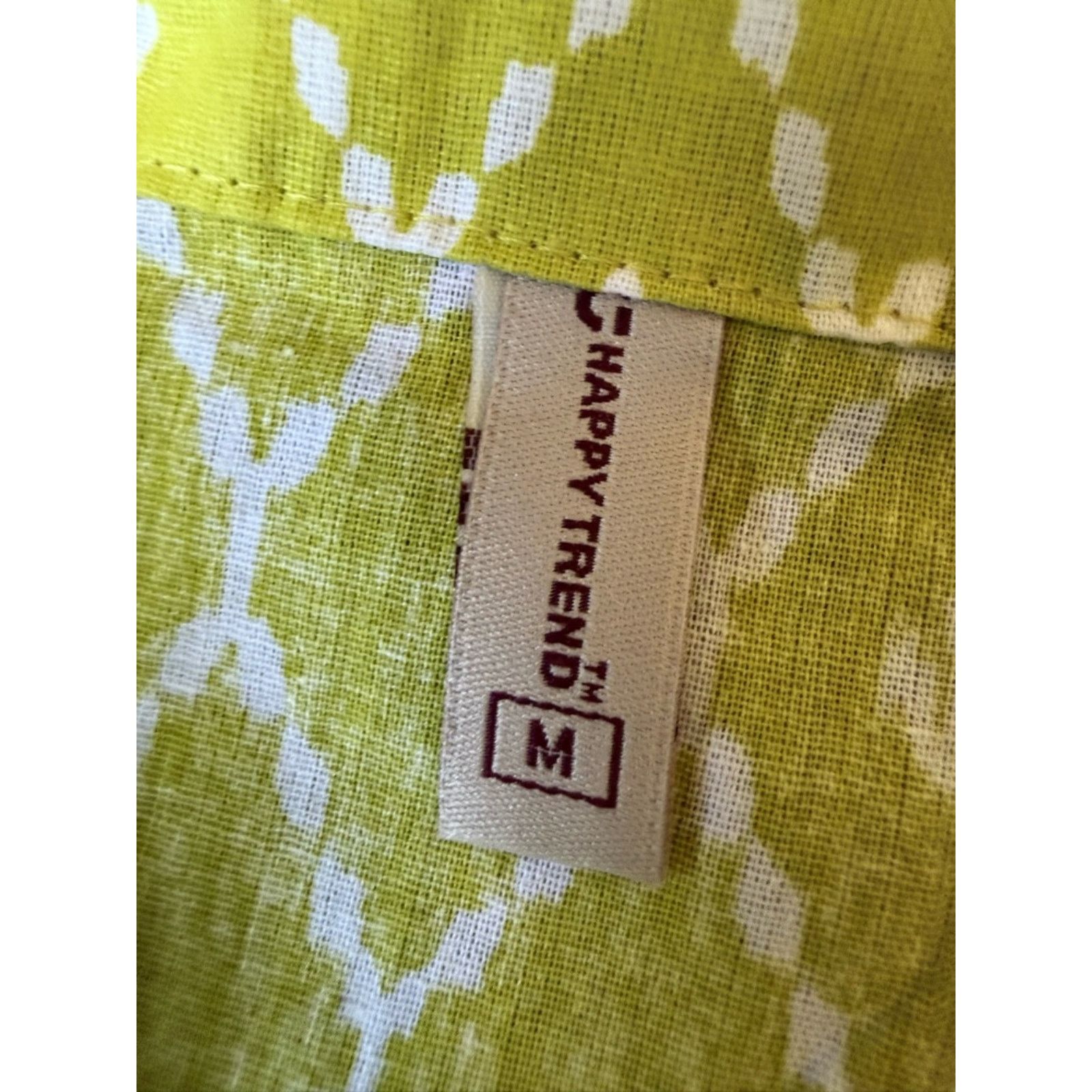 & Other Stories NWOT Vibrant Lime Green Diamond Print Button-Front Coord Set Size S / US 4 / IT 40 - 3 Thumbnail