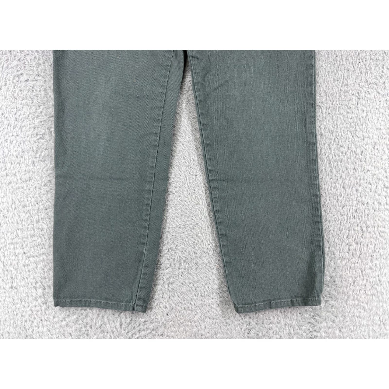 Gloria Vanderbilt VINTAGE Gloria Vanderbilt Amanda Jeans Womens 8 Green Denim 5-Pocket Design Regular Mid Rise Cotton Blend Stretch Size 30" / US 8 / IT 44 - 5 Thumbnail