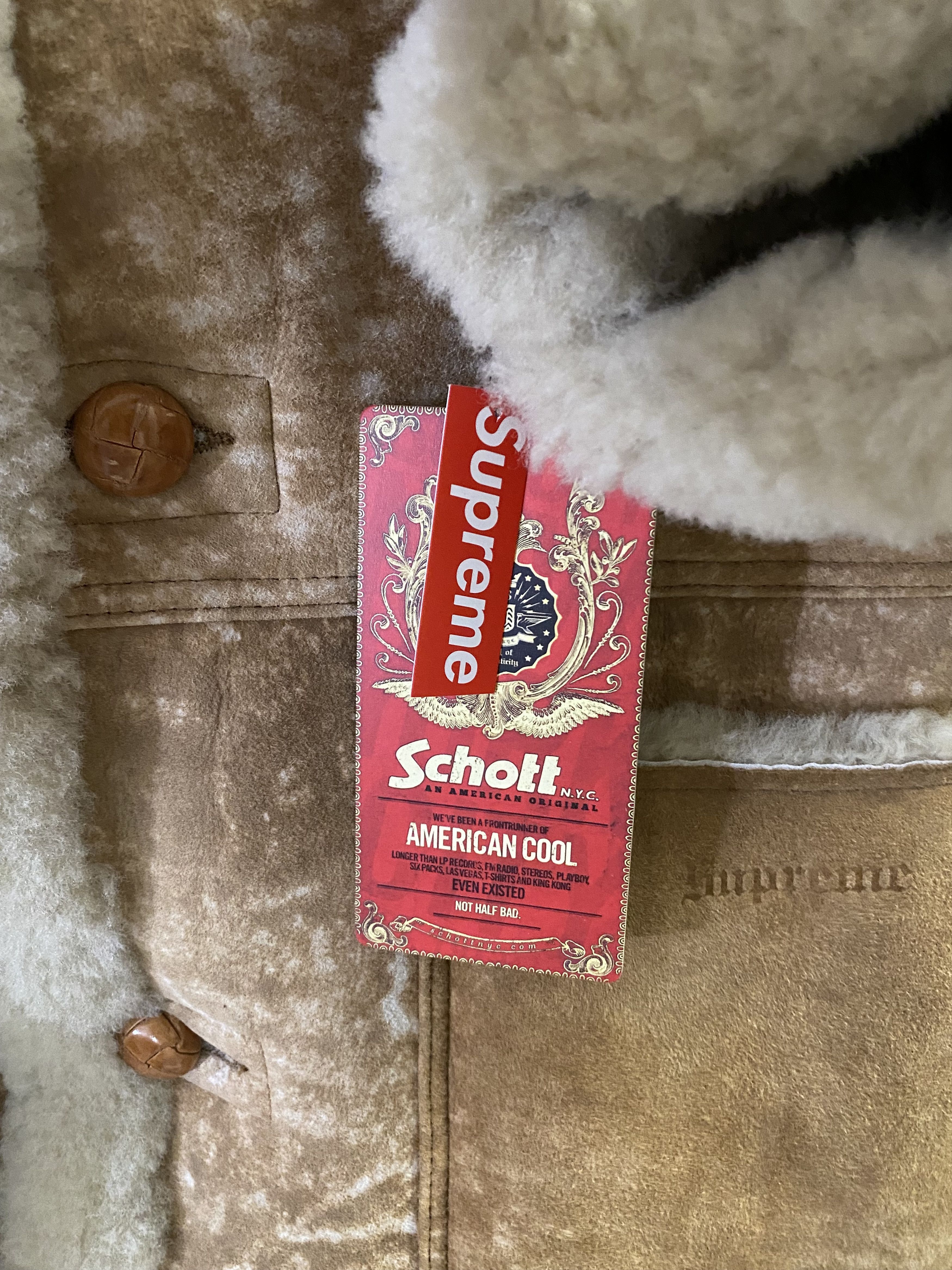 Supreme Supreme Schott Shearling Coat Size US M / EU 48-50 / 2 - 4 Thumbnail