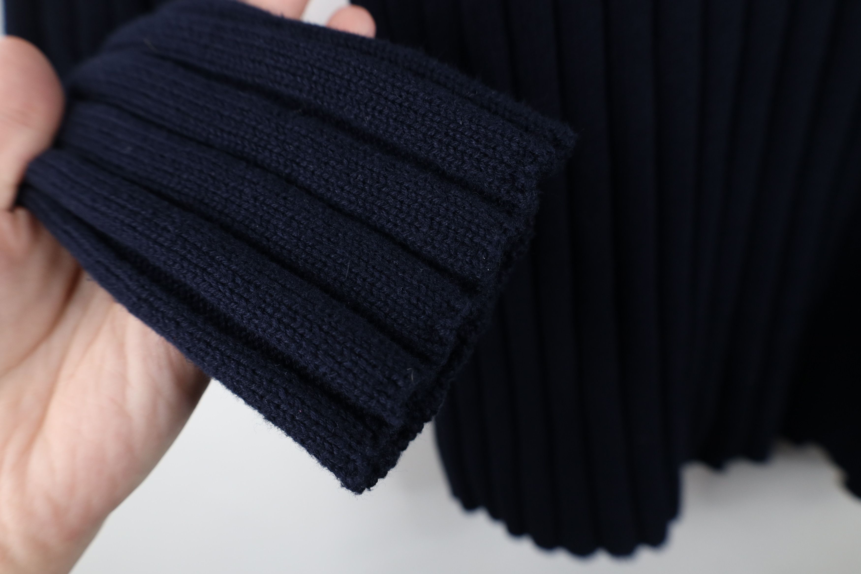 Ralph Lauren × Vintage Vintage 90s Ralph Lauren Cotton Ribbed Knit Half Zip Sweater Size S / US 4 / IT 40 - 4 Thumbnail