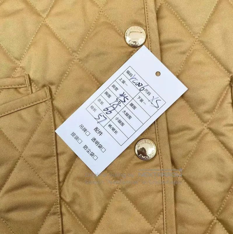 Burberry Burberry Quilted Jacket in Ginger Yellow. Size XS / US 0-2 / IT 36-38 - 7 Thumbnail