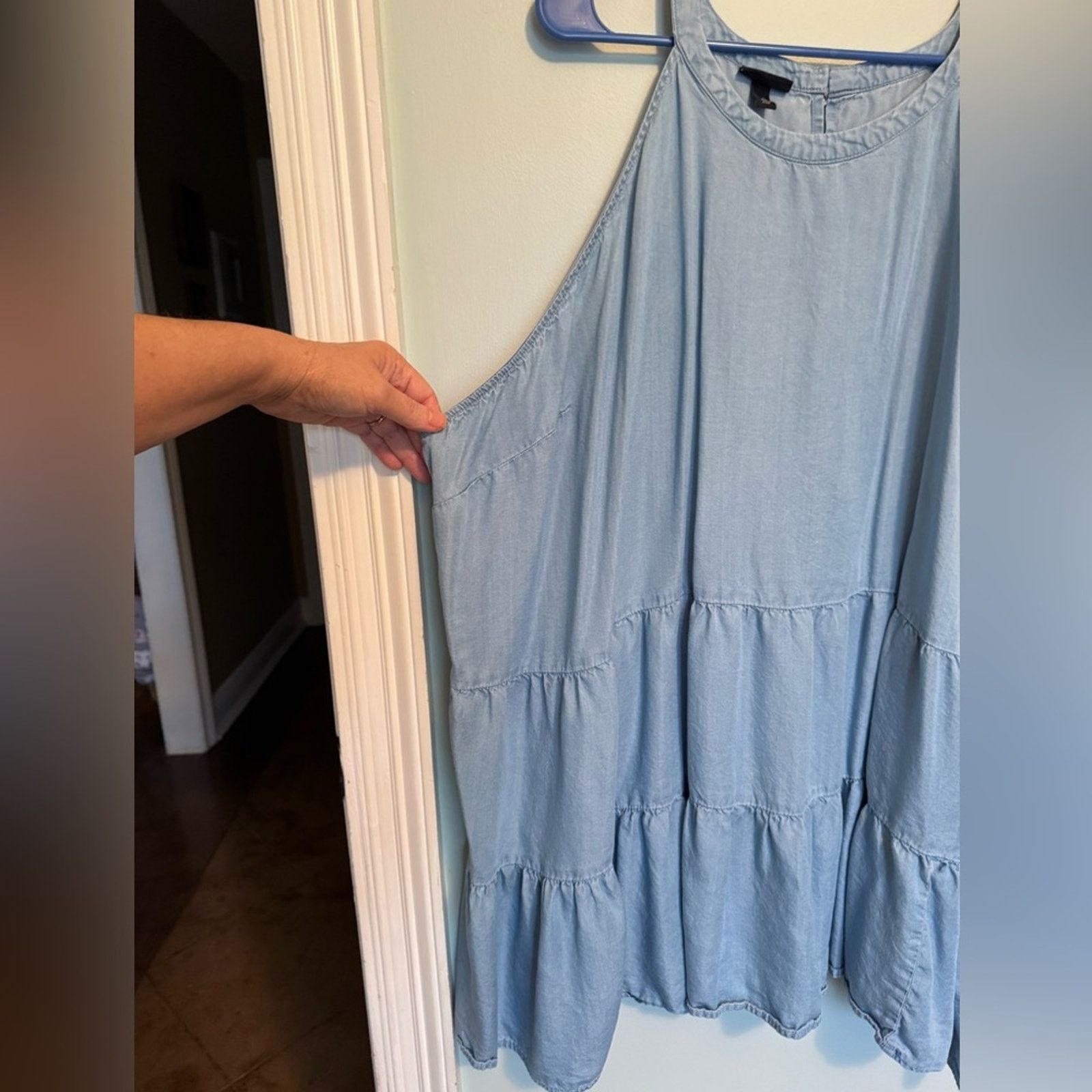 Other Torrid Blue Tiered Sleeveless Tank Top Sz 5 (5X) Size 4XL / US 24-26 - 3 Thumbnail