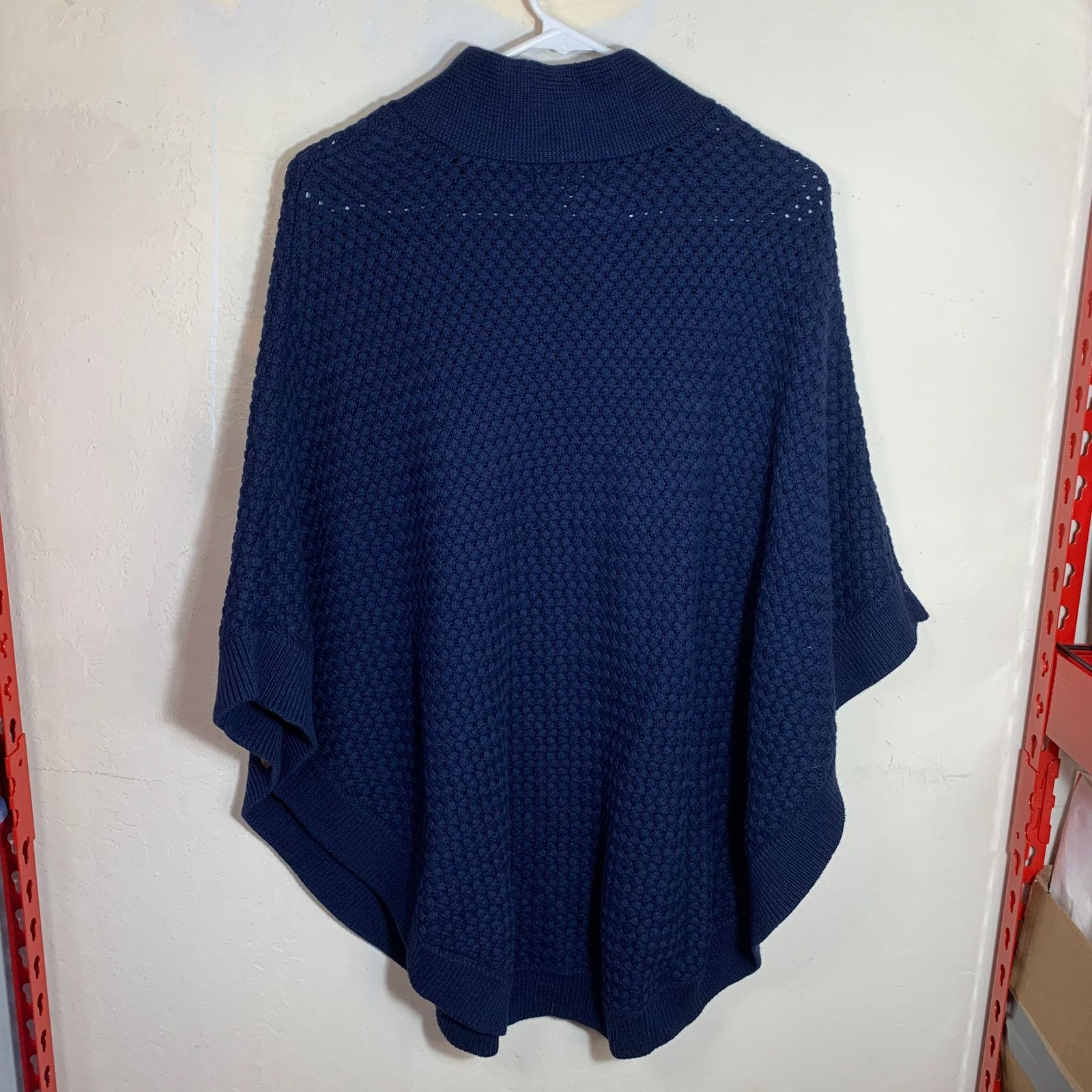 Banana Republic Banana Republic Blue Knit Poncho Size S Size S / US 4 / IT 40 - 12 Thumbnail