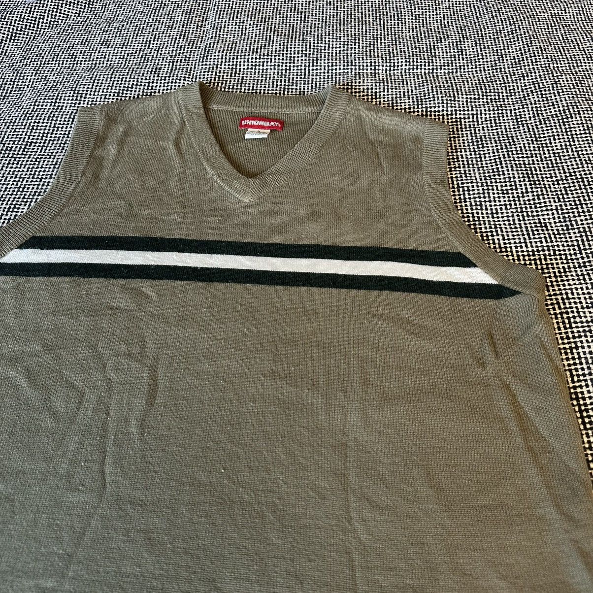 UNIONBAY Vintage Olive Green Sweater Vest Size US M / EU 48-50 / 2 - 2 Thumbnail