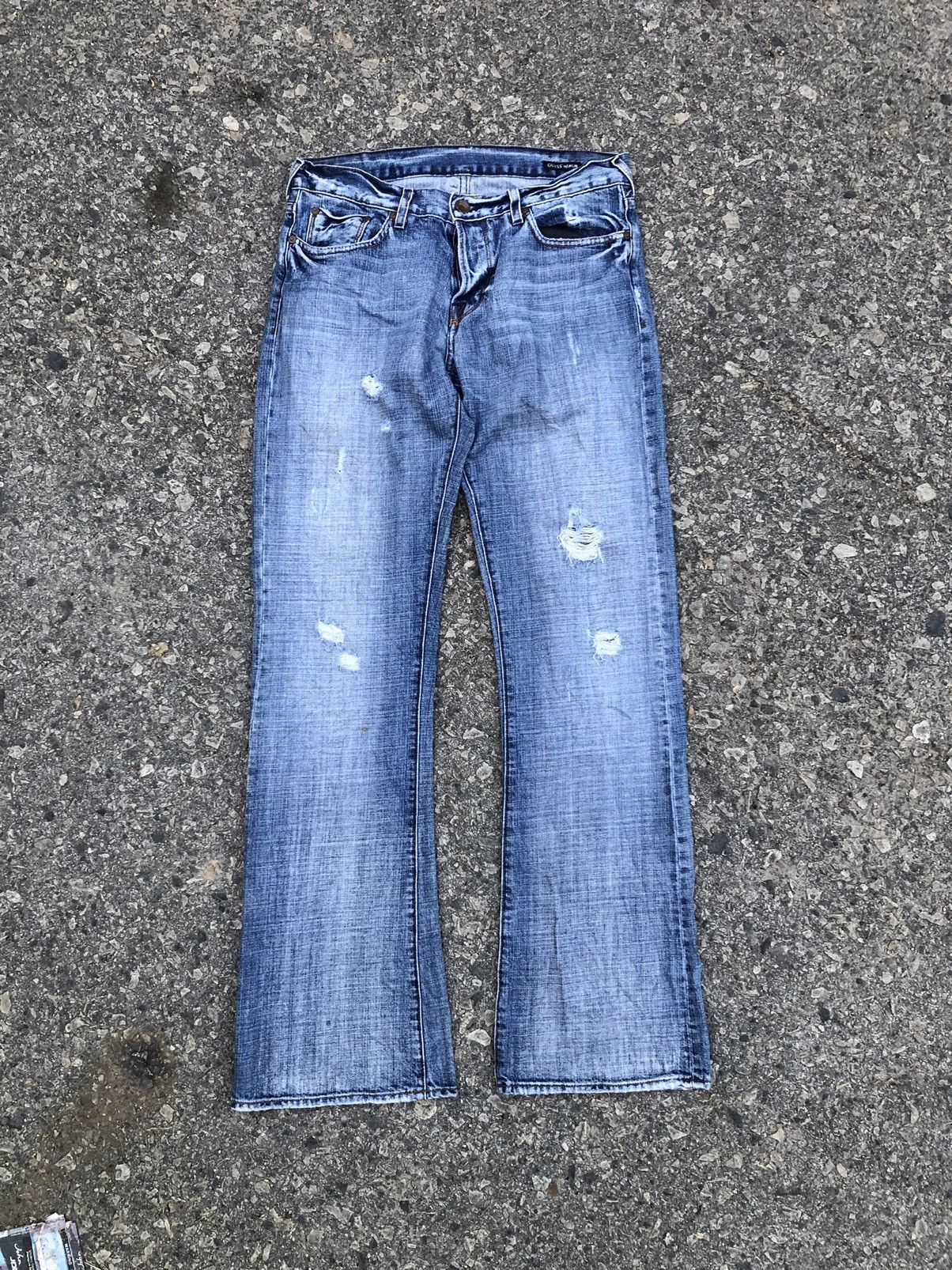 Guess FLARE DISTRESSED GUESS JEANS Size US 32 / EU 48 - 2 Thumbnail