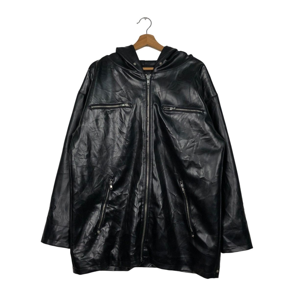 Hysteric Glamour 🔥VINTAGE BIKER LEATHER JACKET HOODIE PEACE MAKER Size US L / EU 52-54 / 3 - 15 Thumbnail