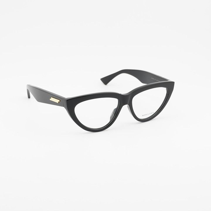 Bottega Veneta Bottega Veneta BV1193O 001 Eyeglasses Black 54mm Cat Eye Fra Size ONE SIZE - 1 Thumbnail