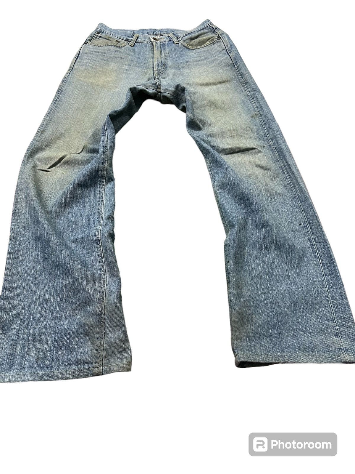 Edwin × Japanese Brand EDWIN 505z SELVEDGE LIGHT WASH ORANGE TAG DENIM Size US 29 - 1 Thumbnail