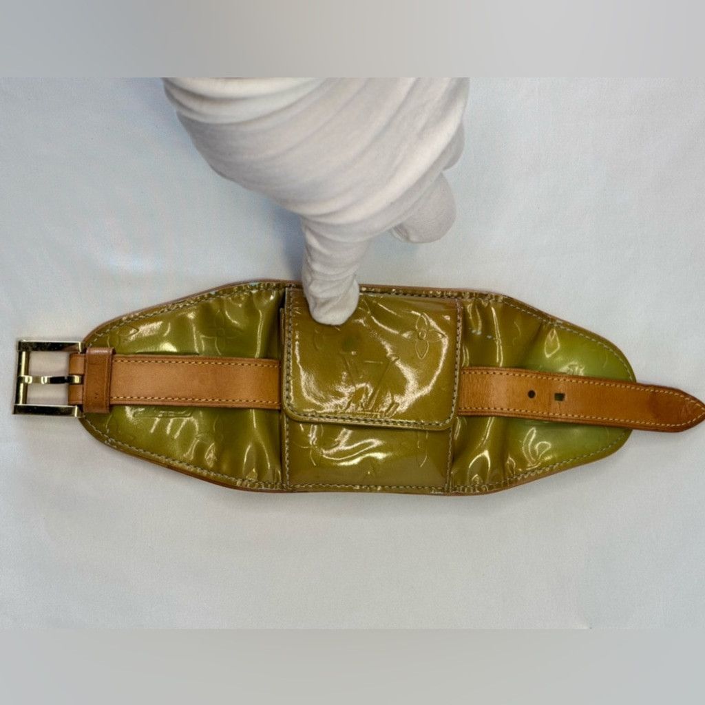 Louis Vuitton RARE LOUIS VUITTON Monogram Leather Vernis Strap Bracelet Size ONE SIZE - 7 Thumbnail