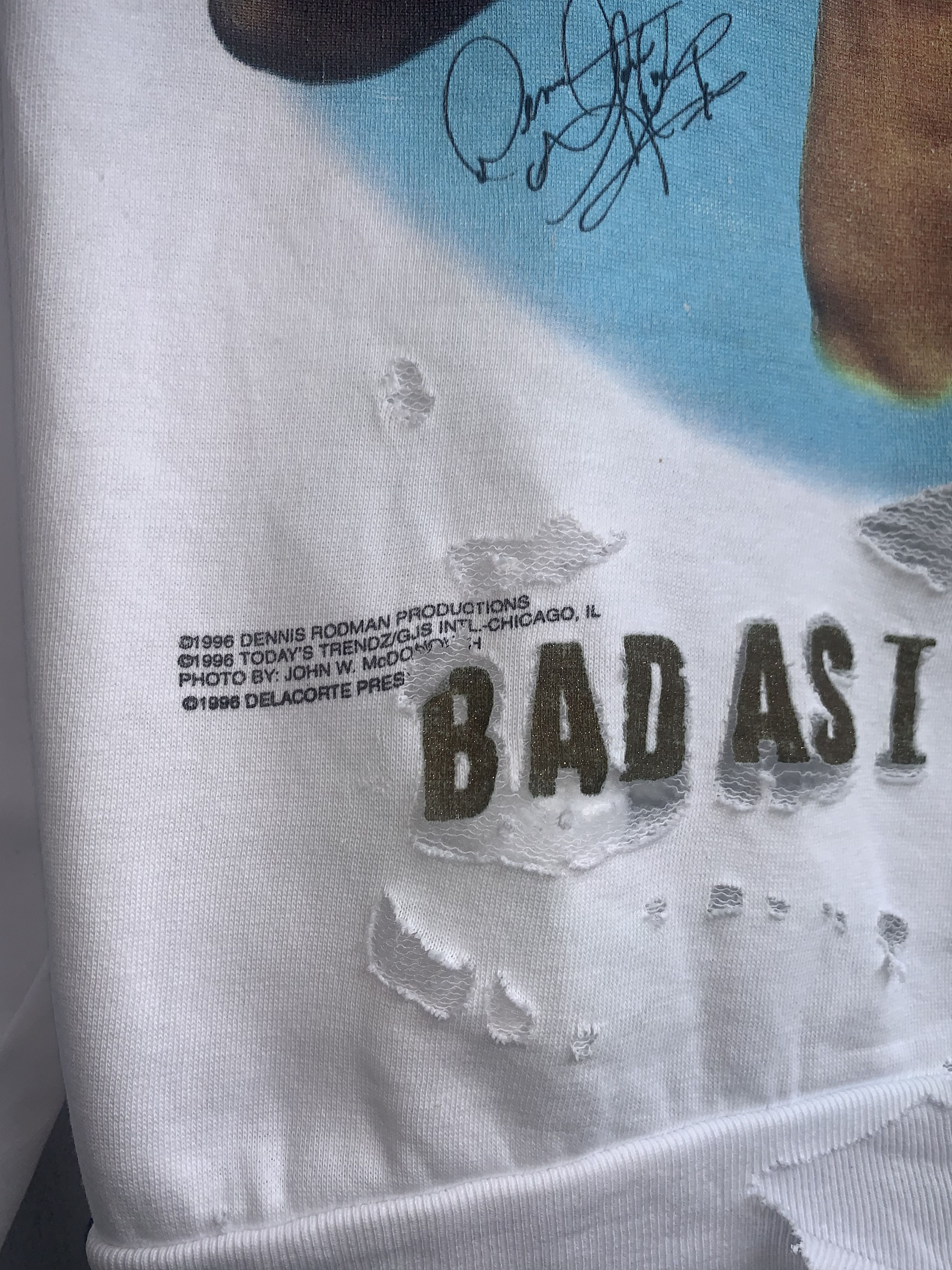 NBA × Vintage Dennis Rodman 1990's Vintage Sweatshirt Size US L / EU 52-54 / 3 - 4 Thumbnail