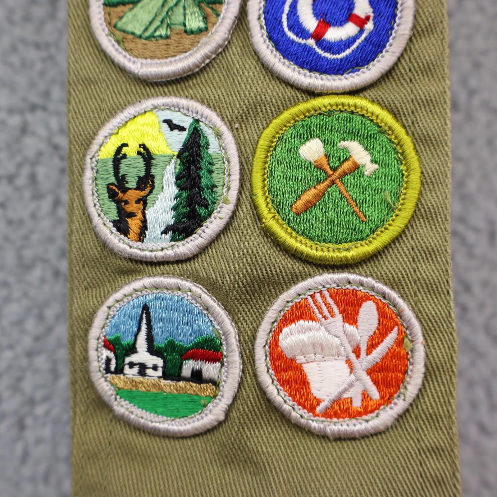 Other Boy Scouts Merit Badge Sash 12 Merit Badges BSA Size ONE SIZE - 5 Thumbnail
