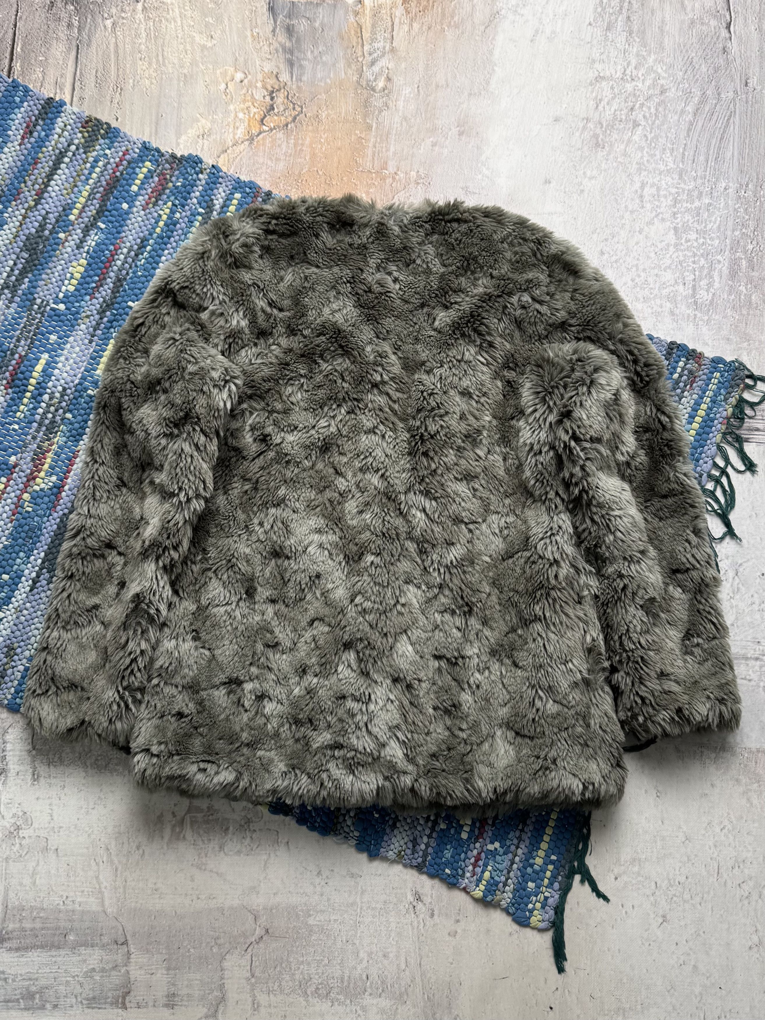 Vintage Vintage Gray Faux Fur Jacket Soft Plush Coat Size M / US 6-8 / IT 42-44 - 12 Thumbnail