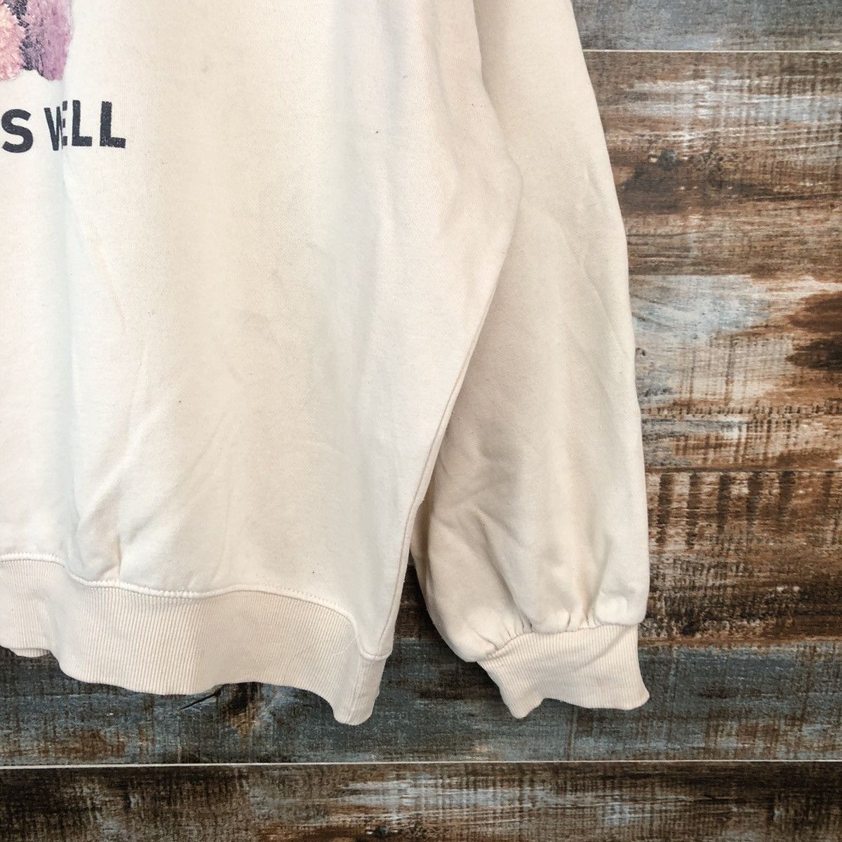 Japanese Brand COLZA teddy bear Cream Sweatshirt #A2021 Size US M / EU 48-50 / 2 - 8 Thumbnail