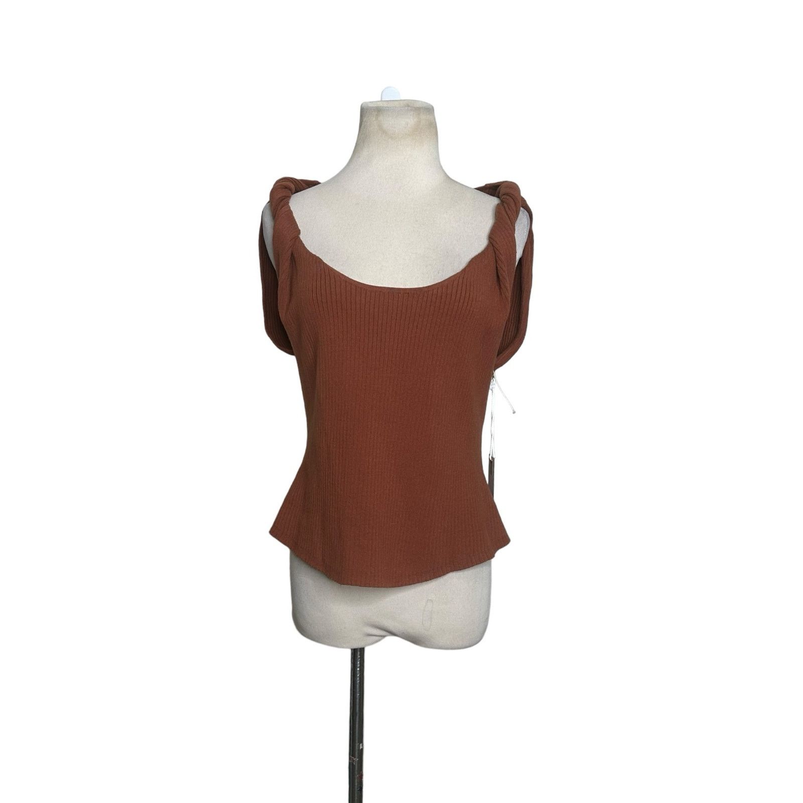 Good American Good American Twisted Strap Knit Tank Top size 5/6 - 2XL Size XXL / US 16-18 / IT 52-54 - 11 Thumbnail