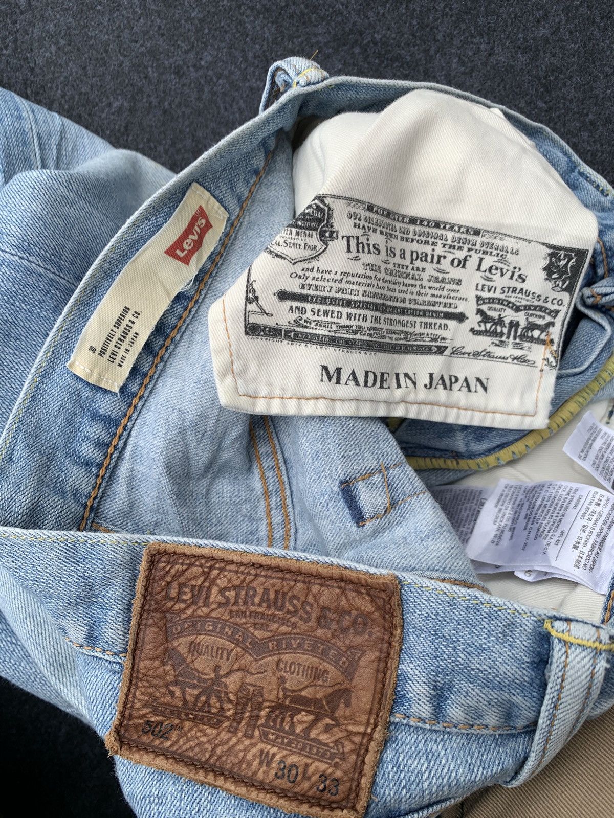 Levi's Vintage Clothing LEVI'S 502 SELVEDGE.MADE IN JAPAN 🇯🇵🇯🇵. Size US 30 / EU 46 - 6 Thumbnail