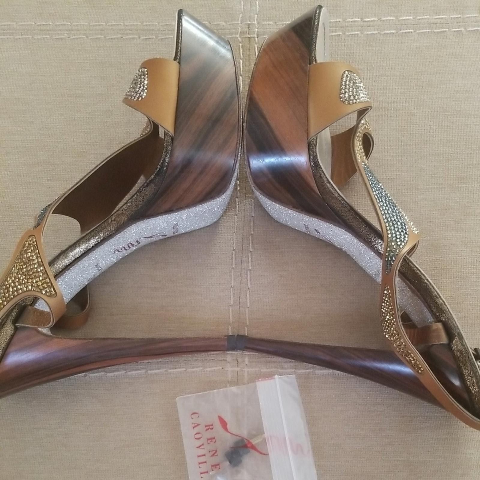 Rene Caovilla Rene Caovilla Venezia Swarovski Crystal Shoes Heels sz 8.5 Size US 8.5 / IT 38.5 - 4 Thumbnail