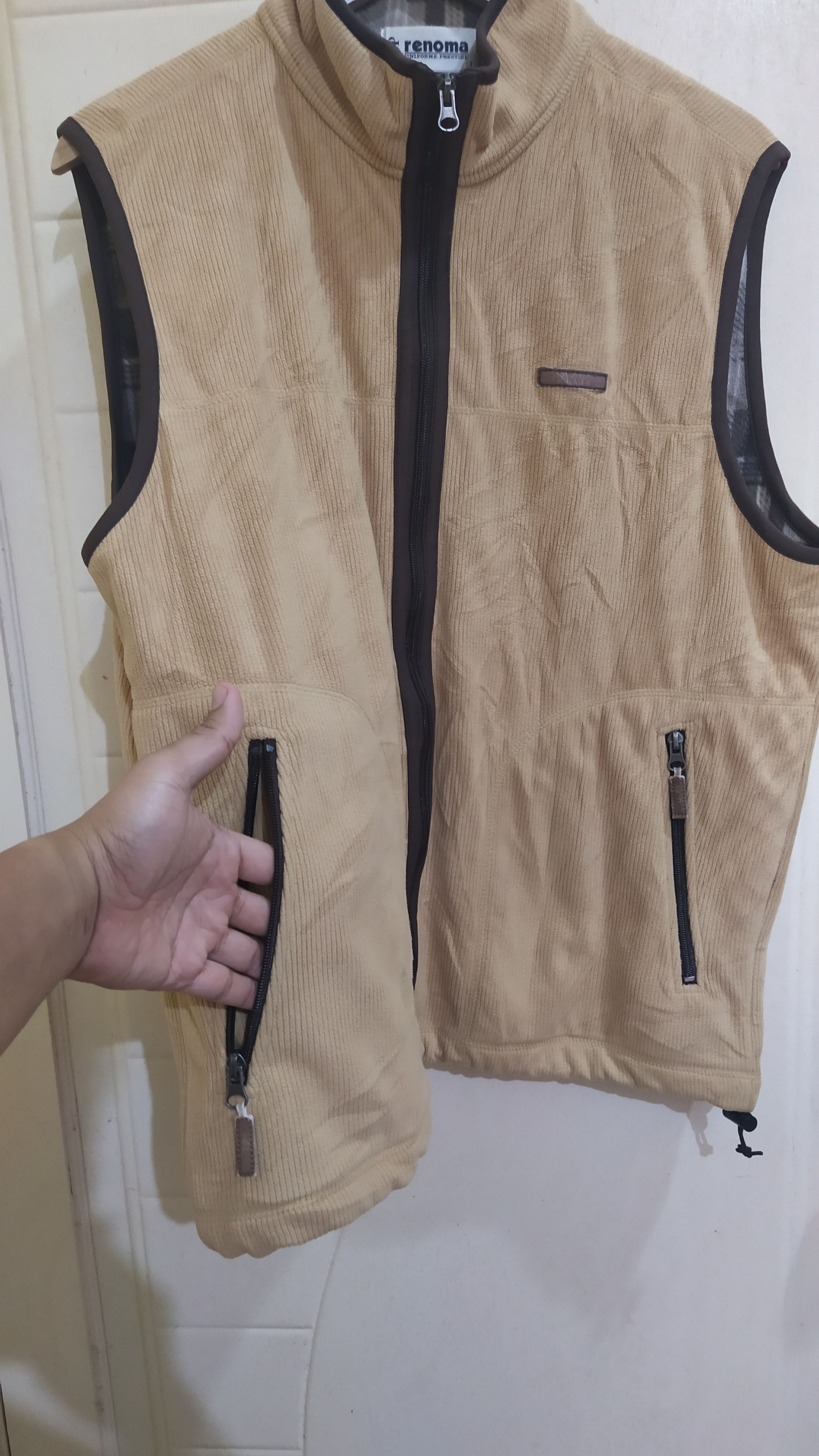 Vintage Renoma U.P. Full-Zip Vest with Plaid Interior Size US M / EU 48-50 / 2 - 4 Thumbnail