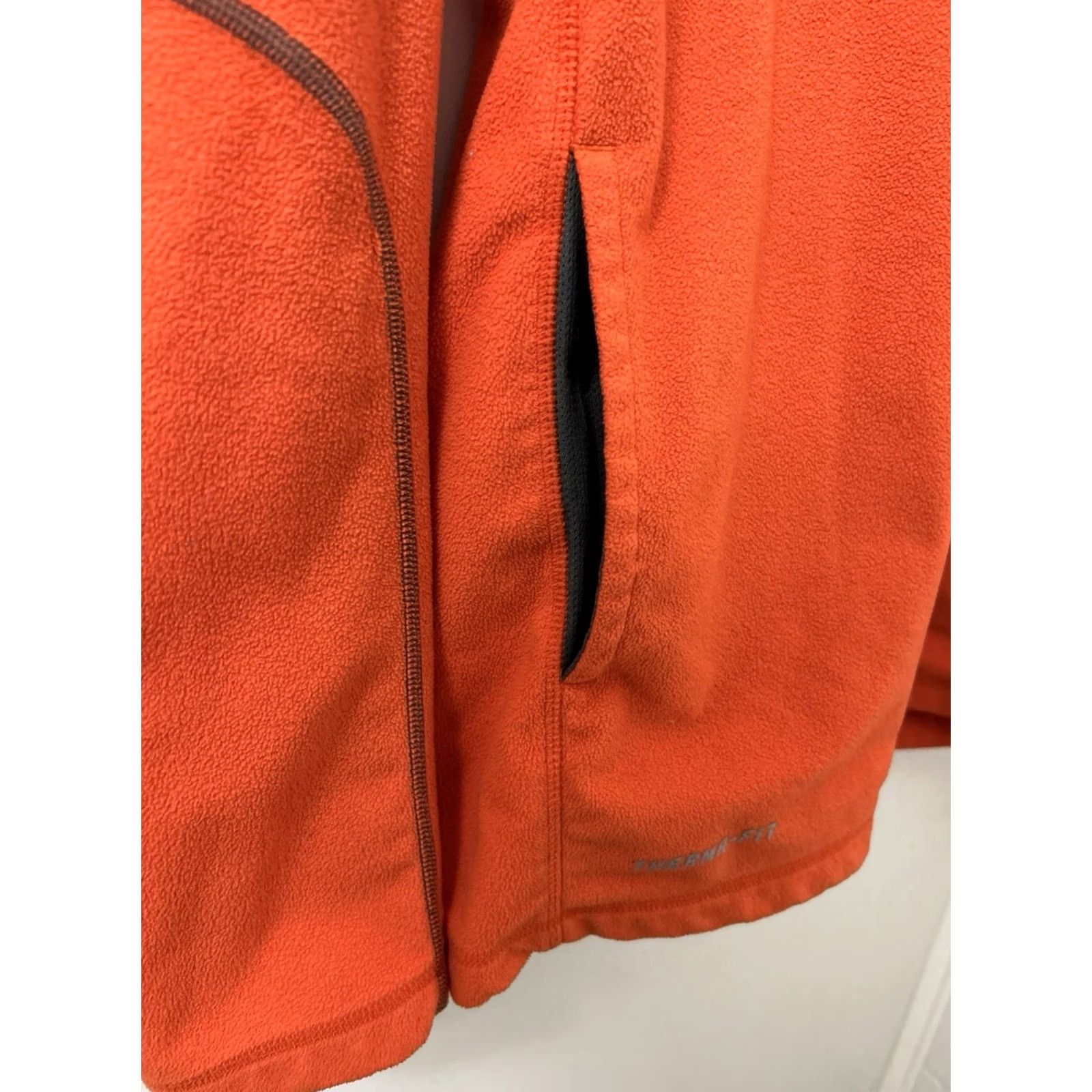 Nike Nike Track Jacket Mens L Orange Therma Fit Zip Fleece Pullover Pockets Size US L / EU 52-54 / 3 - 6 Thumbnail