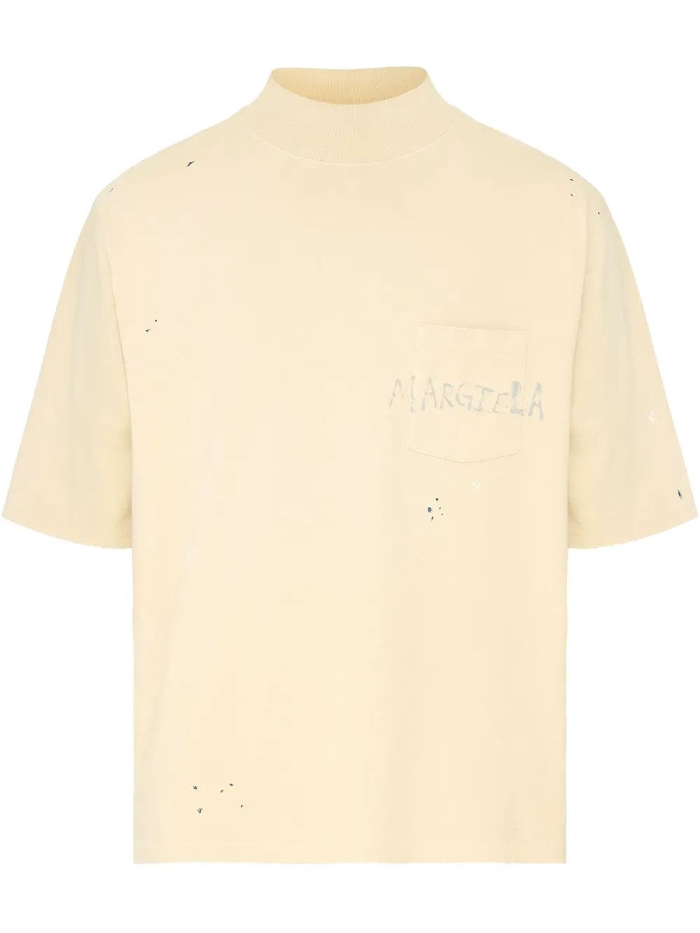 Maison Margiela o1w1db10526 Logo-print T-Shirt in Beige Size US S / EU 44-46 / 1 - 1 Thumbnail