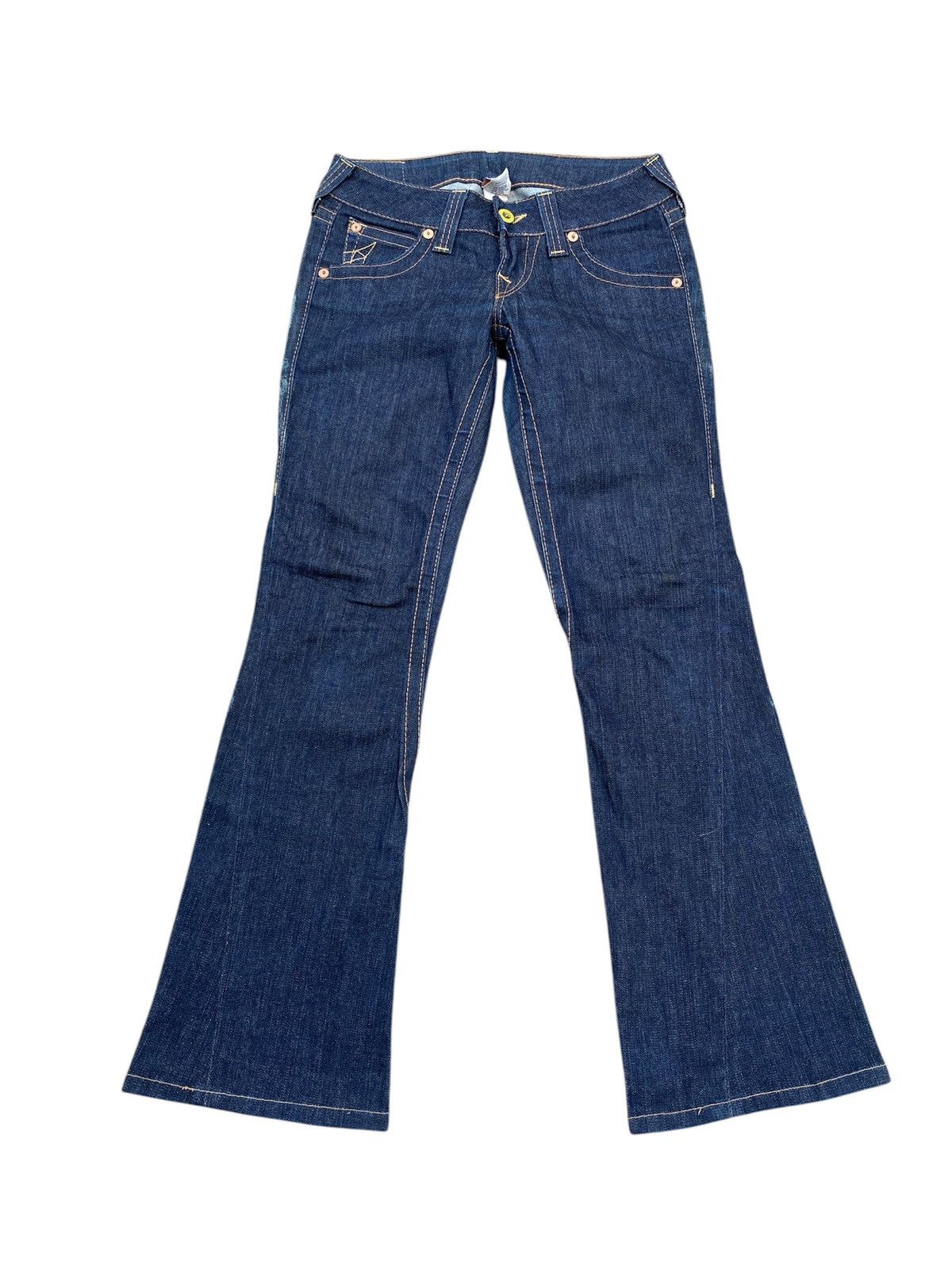 True Religion True Religion Indigo Blue Low Rise Flare Jeans Size 26" / US 2 / IT 38 - 2 Thumbnail