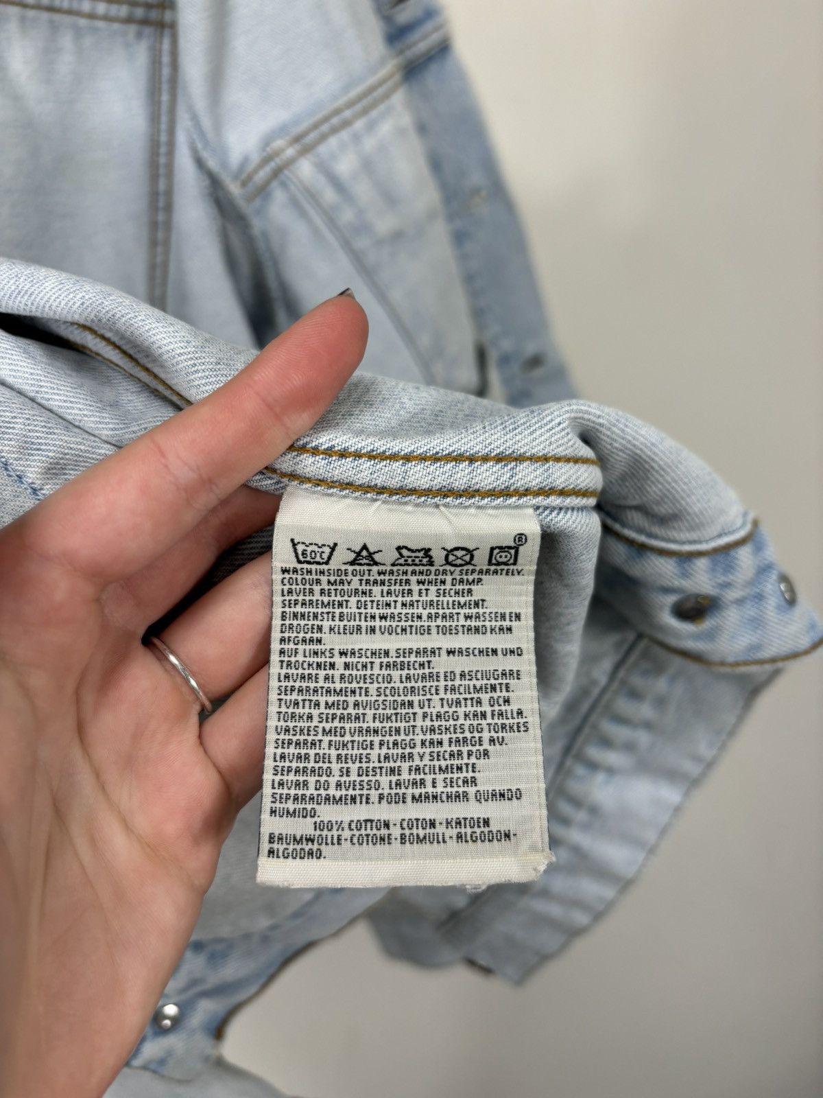 Levi's Vintage 90s Levi’s USA Faded Washed Rare Hype Denim Jacket Size US M / EU 48-50 / 2 - 17 Thumbnail