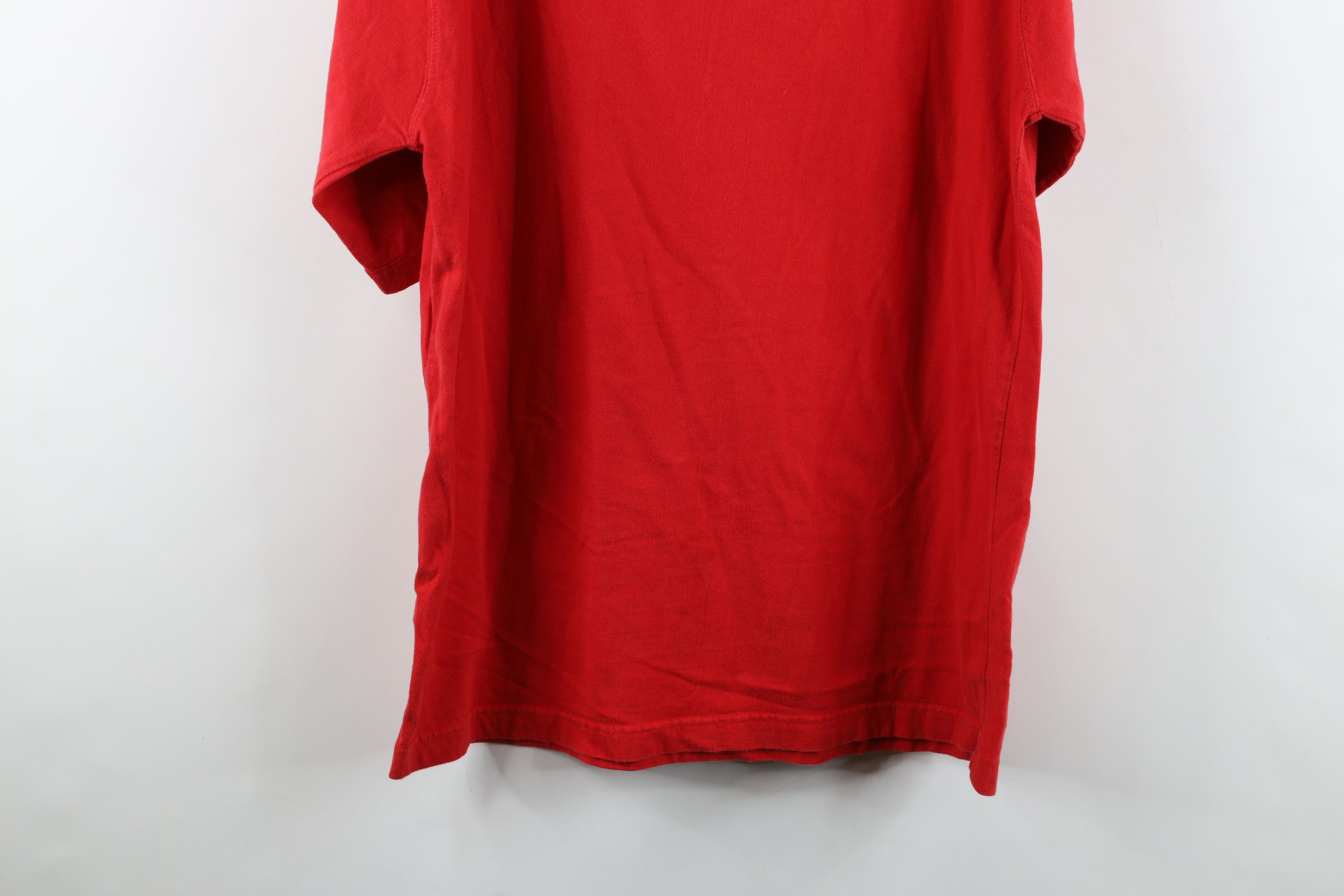 Vintage Vintage 90s Spell Ohio State University Football T-Shirt Red Size US XL / EU 56 / 4 - 14 Thumbnail