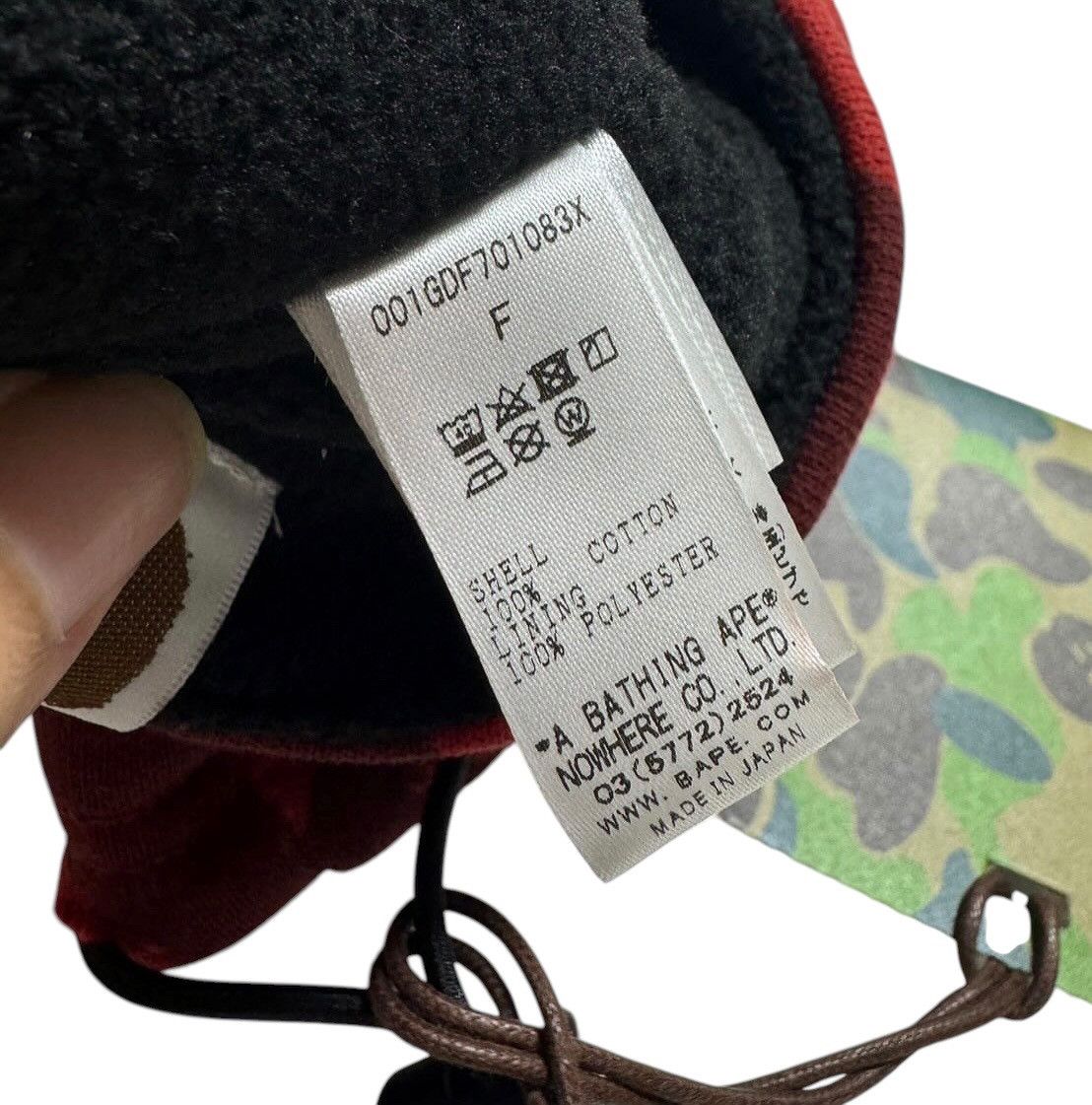 Bape BAPE Fleece Scarf Red camo Size ONE SIZE - 4 Thumbnail