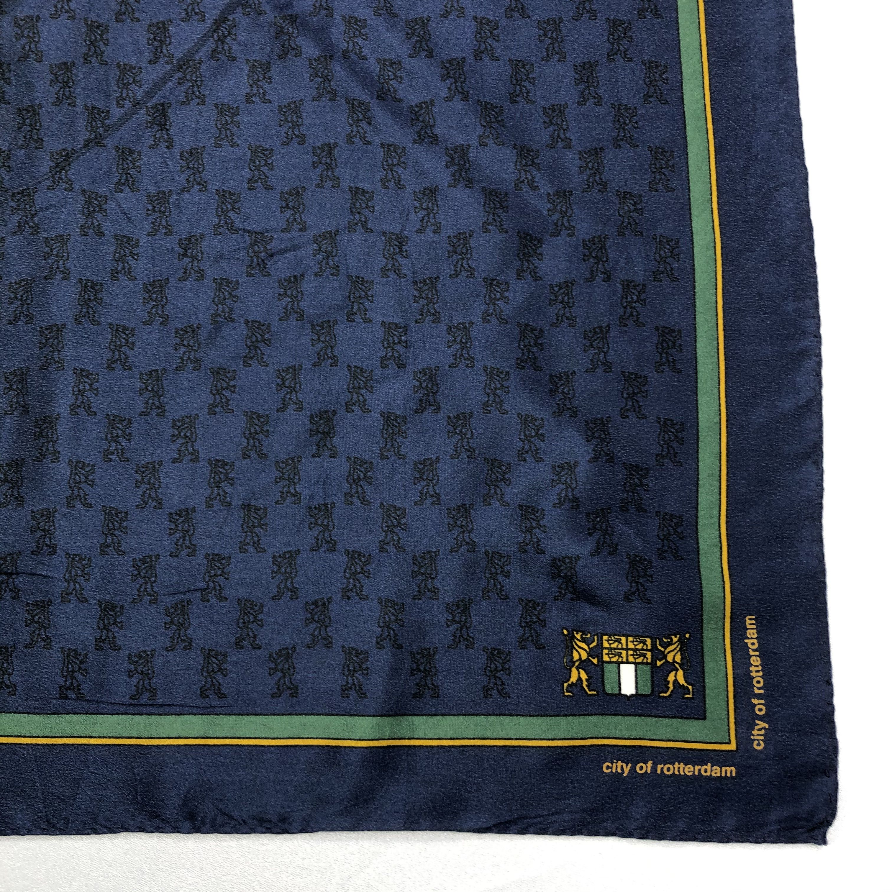 Vintage Vintage City Of Rotterdam Silk Scarf Size ONE SIZE - 4 Thumbnail